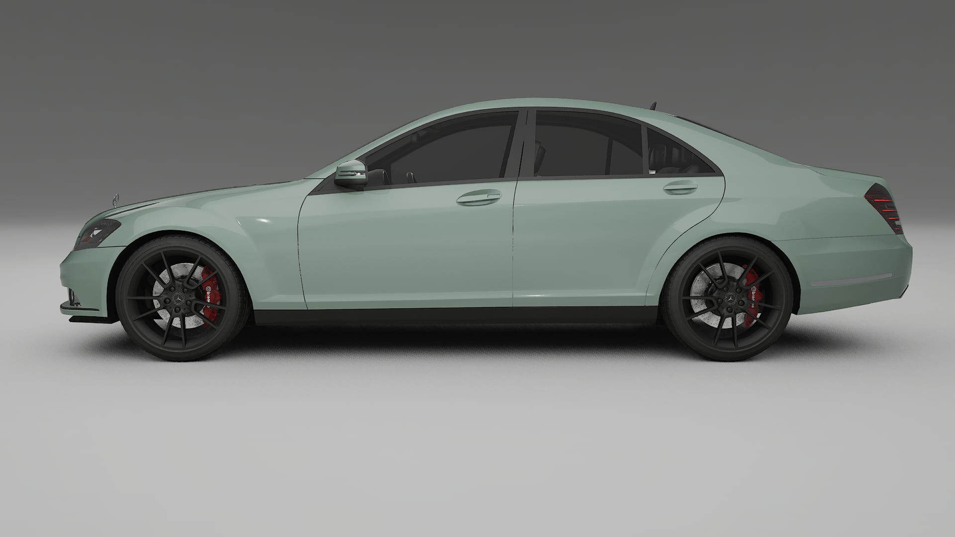 Mercedes S class W221 facelift LCI TPU Lackskyddsfilm | CINDER Färgskiftande PPF – Komplett Förskuret Kit