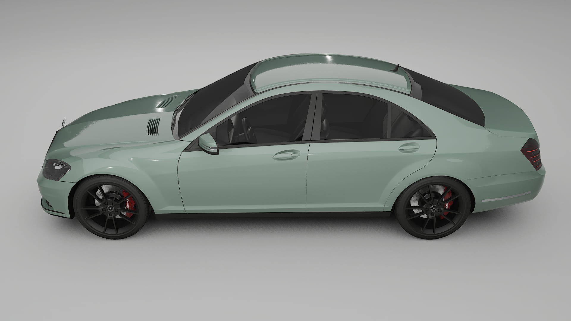 Mercedes S class W221 facelift LCI TPU Lackskyddsfilm | CINDER Färgskiftande PPF – Komplett Förskuret Kit