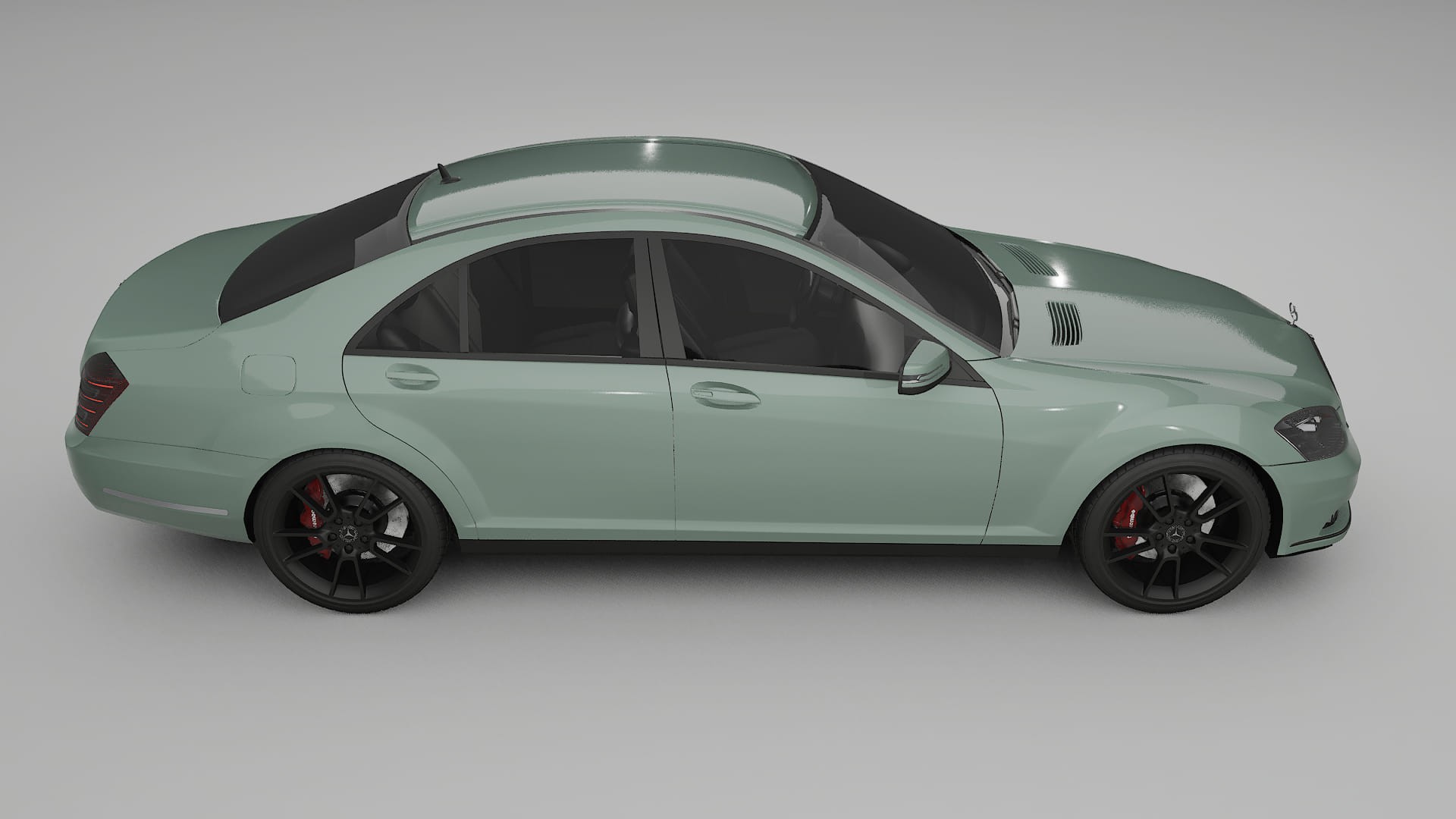 Mercedes S class W221 facelift LCI TPU Lackskyddsfilm | CINDER Färgskiftande PPF – Komplett Förskuret Kit