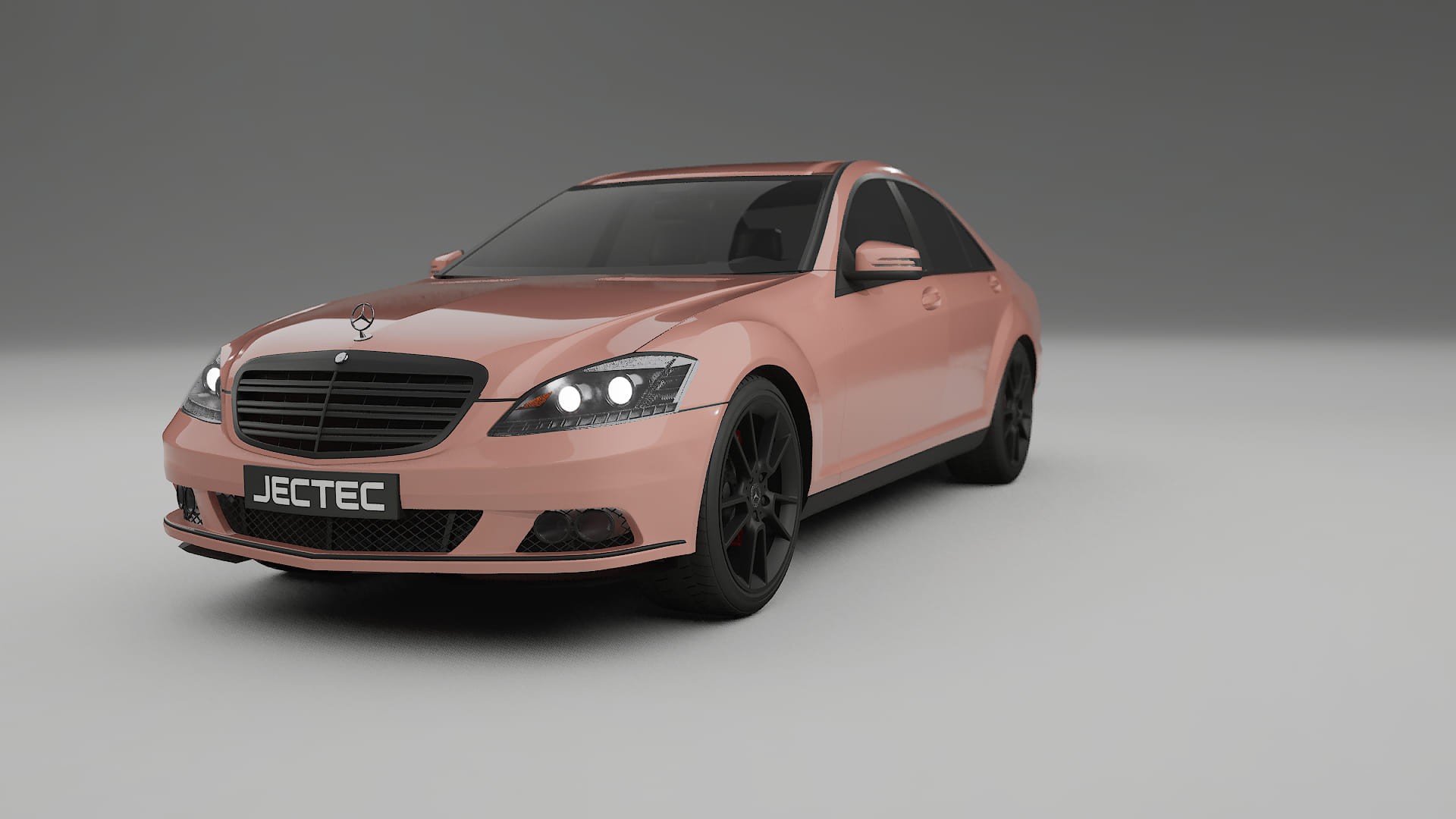 Mercedes S class W221 facelift LCI TPU Lackskyddsfilm | BLUSH Färgskiftande PPF – Komplett Förskuret Kit