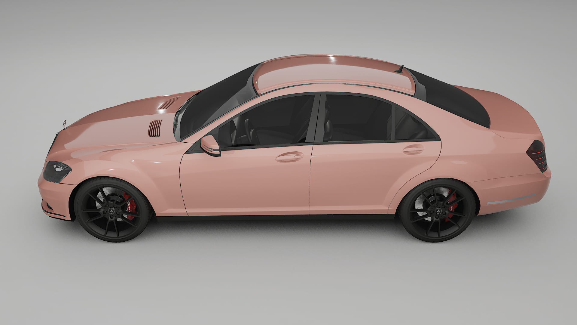 Mercedes S class W221 facelift LCI TPU Lackskyddsfilm | BLUSH Färgskiftande PPF – Komplett Förskuret Kit