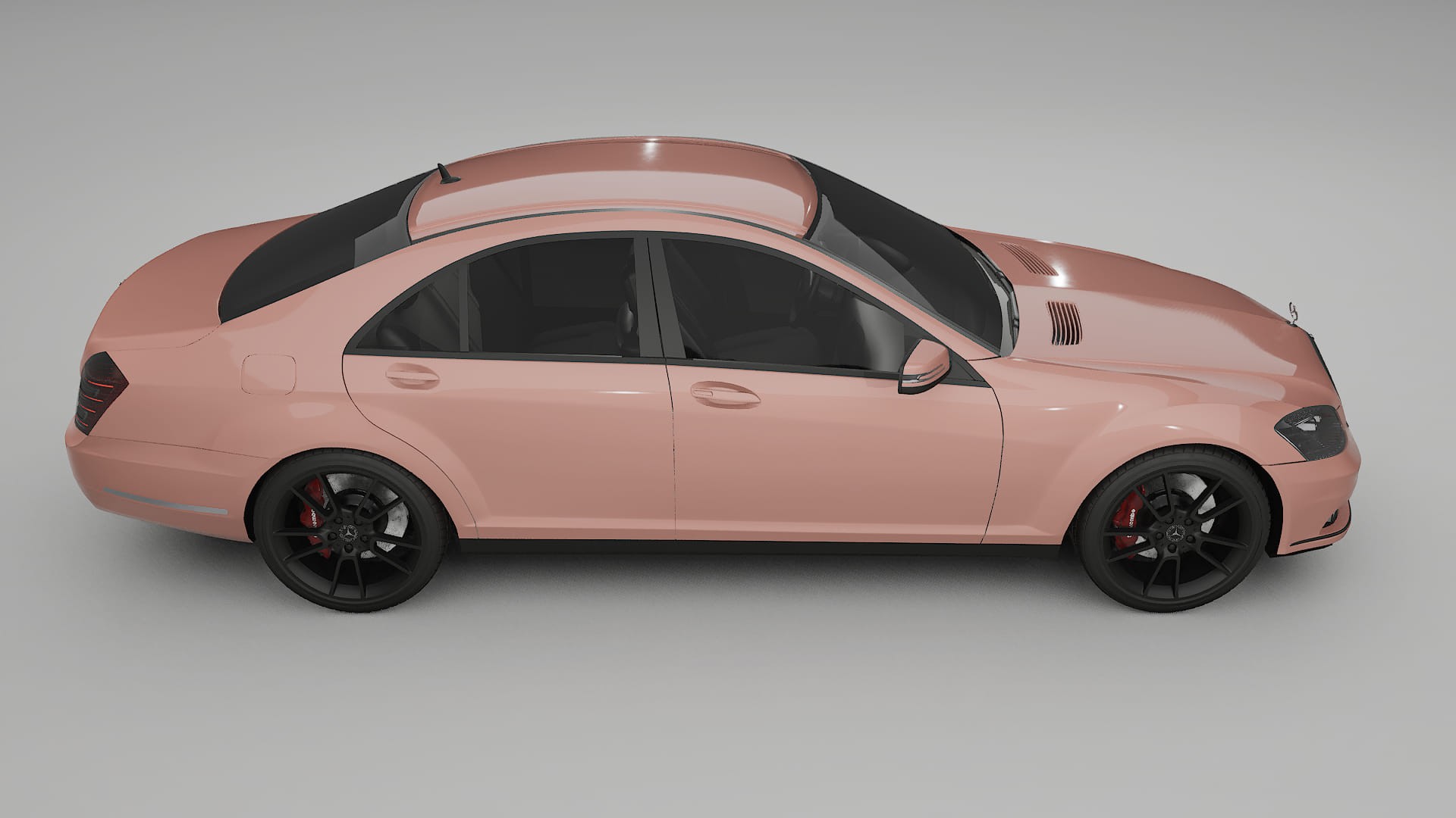 Mercedes S class W221 facelift LCI TPU Lackskyddsfilm | BLUSH Färgskiftande PPF – Komplett Förskuret Kit