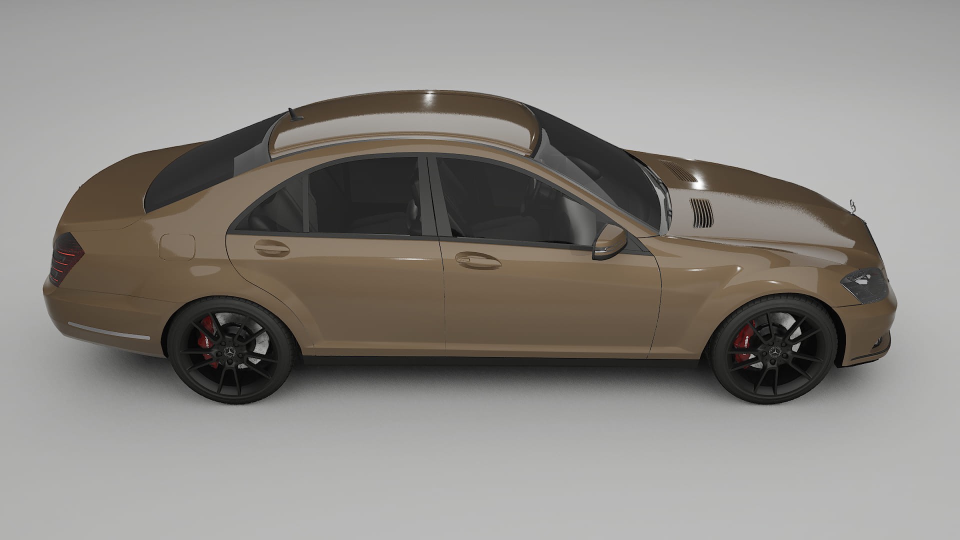 Mercedes S class W221 facelift LCI TPU Lackskyddsfilm | SAHARA Färgskiftande PPF – Komplett Förskuret Kit