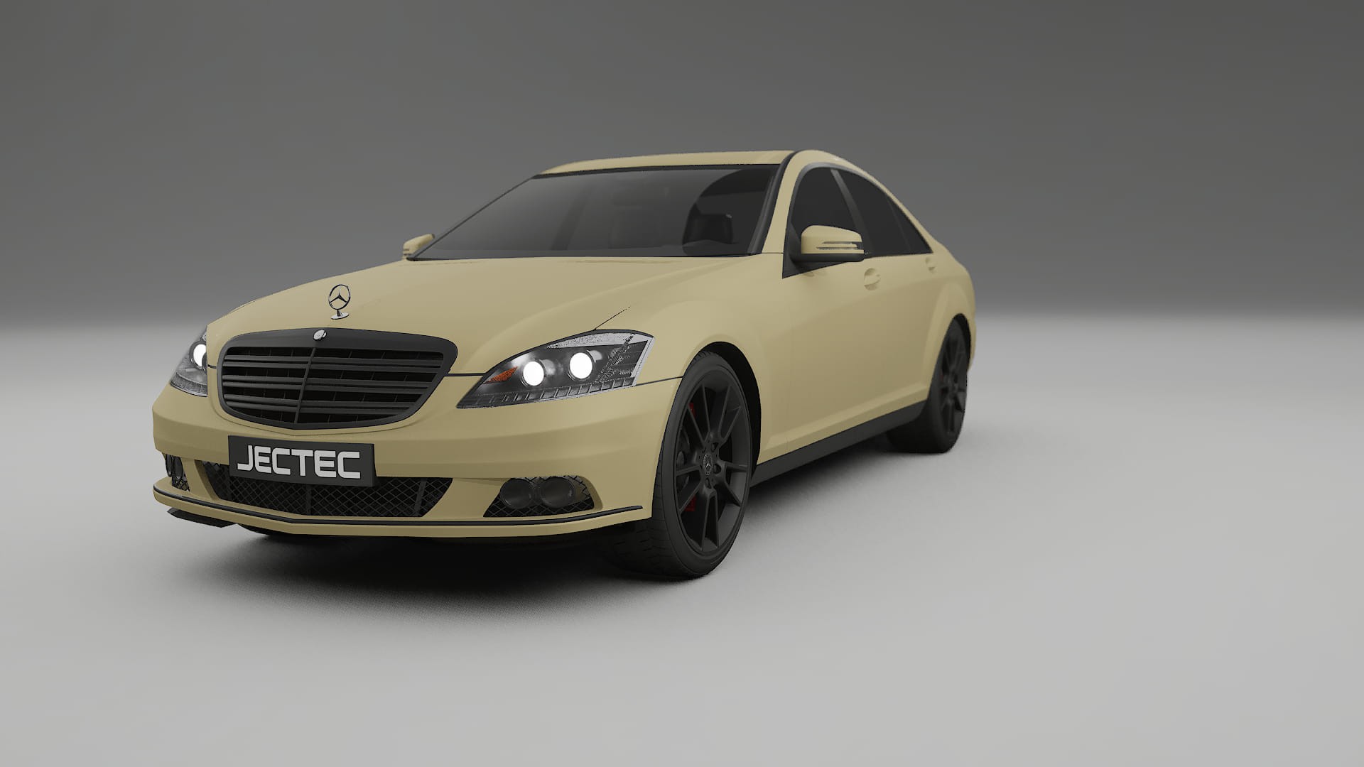 Mercedes S class W221 facelift LCI TPU Lackskyddsfilm | SAND Färgskiftande PPF – Komplett Förskuret Kit