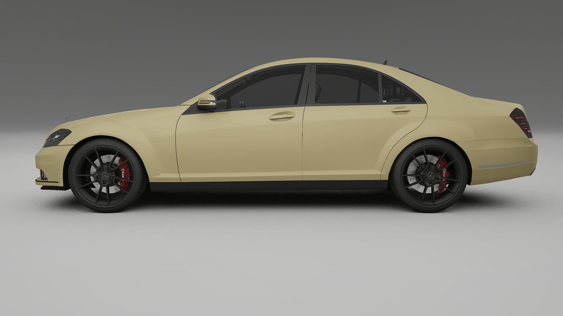 Mercedes S class W221 facelift LCI TPU Lackskyddsfilm | SAND Färgskiftande PPF – Komplett Förskuret Kit