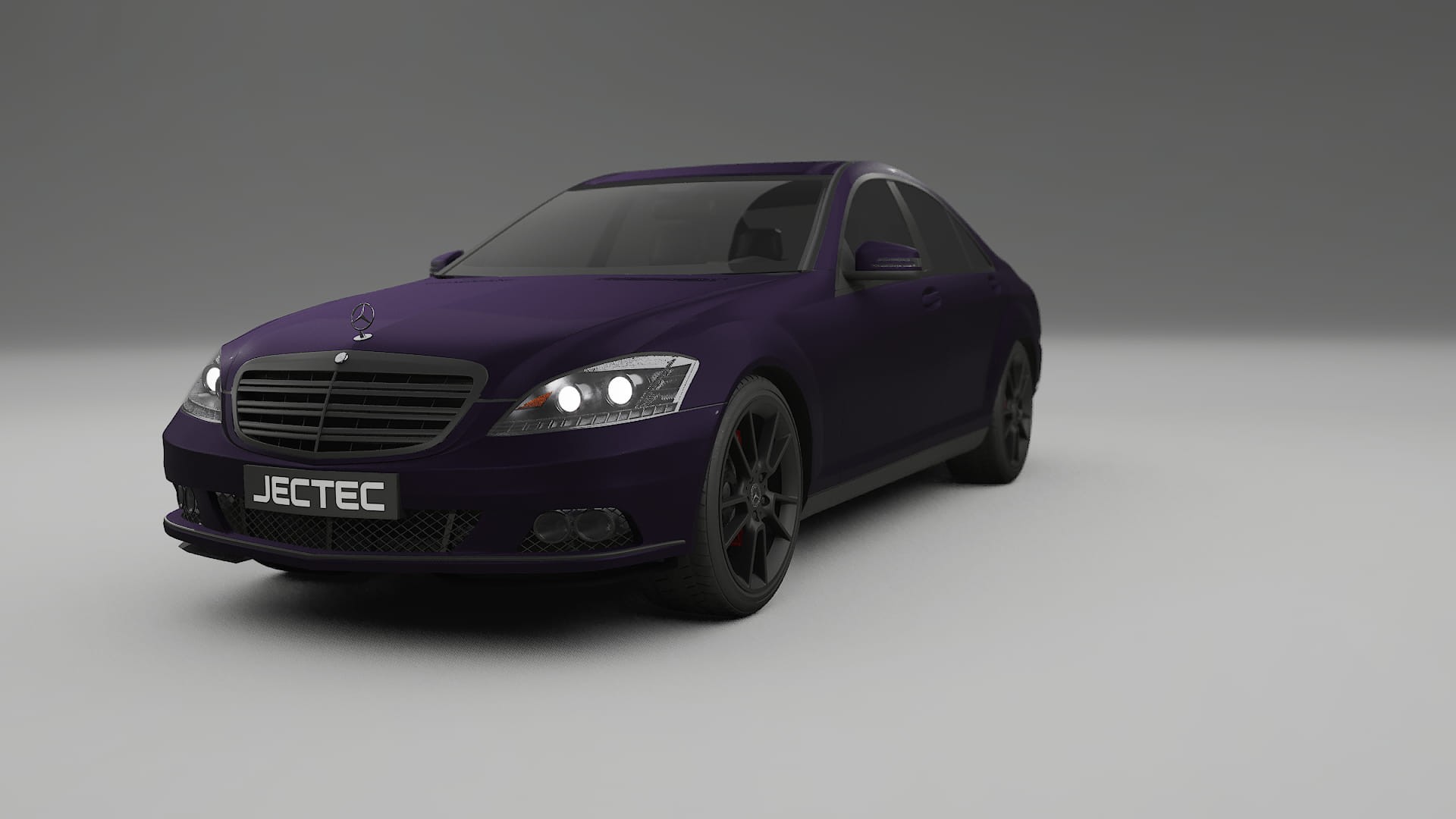 Mercedes S class W221 facelift LCI TPU Lackskyddsfilm | VIOLET Färgskiftande PPF – Komplett Förskuret Kit