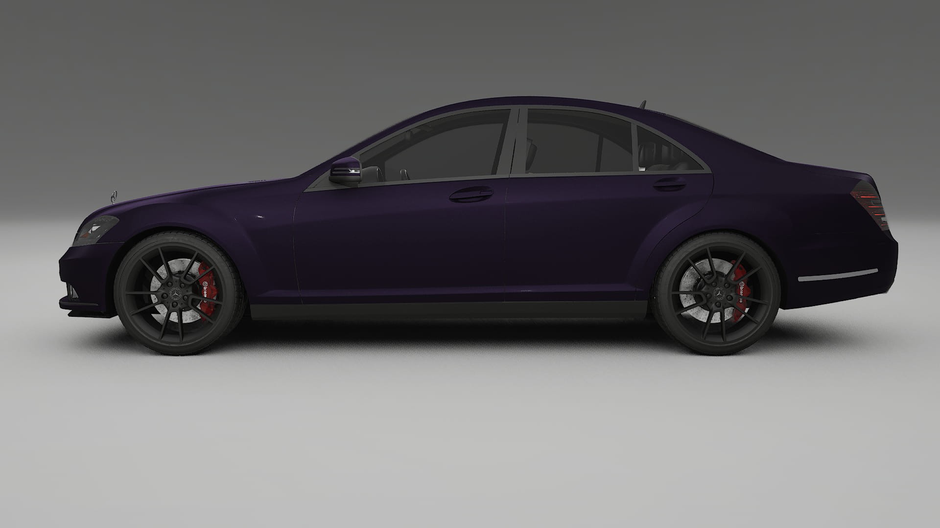 Mercedes S class W221 facelift LCI TPU Lackskyddsfilm | VIOLET Färgskiftande PPF – Komplett Förskuret Kit