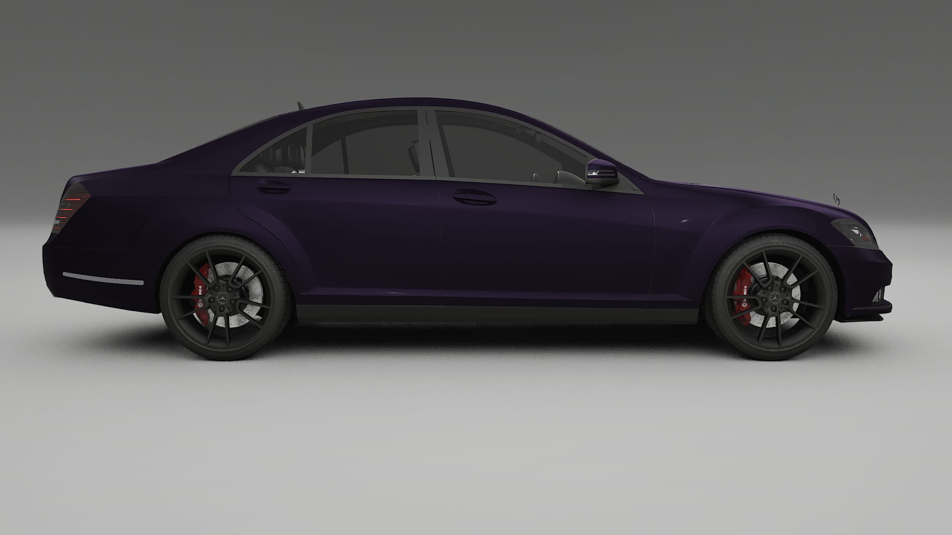 Mercedes S class W221 facelift LCI TPU Lackskyddsfilm | VIOLET Färgskiftande PPF – Komplett Förskuret Kit