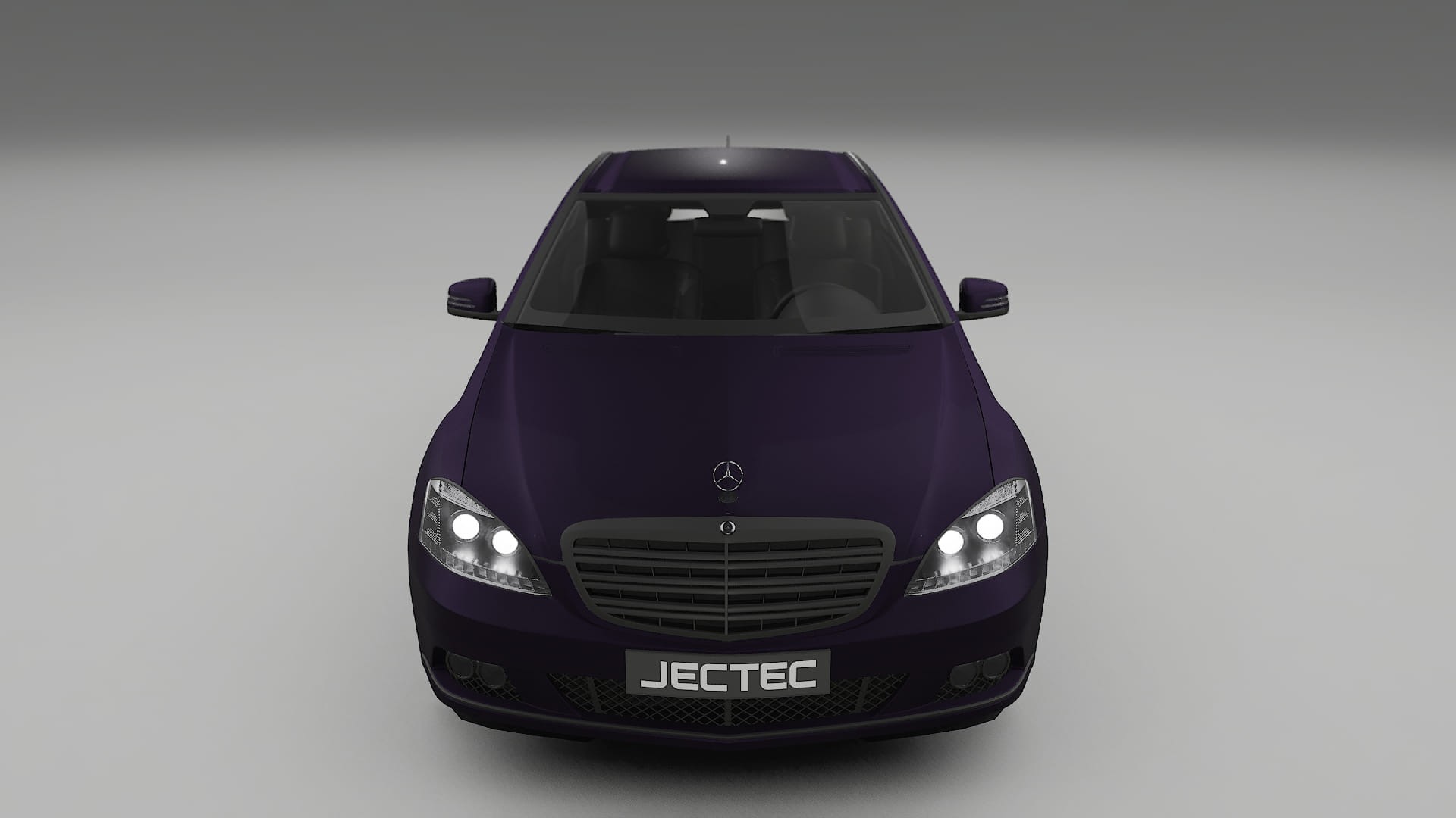 Mercedes S class W221 facelift LCI TPU Lackskyddsfilm | VIOLET Färgskiftande PPF – Komplett Förskuret Kit