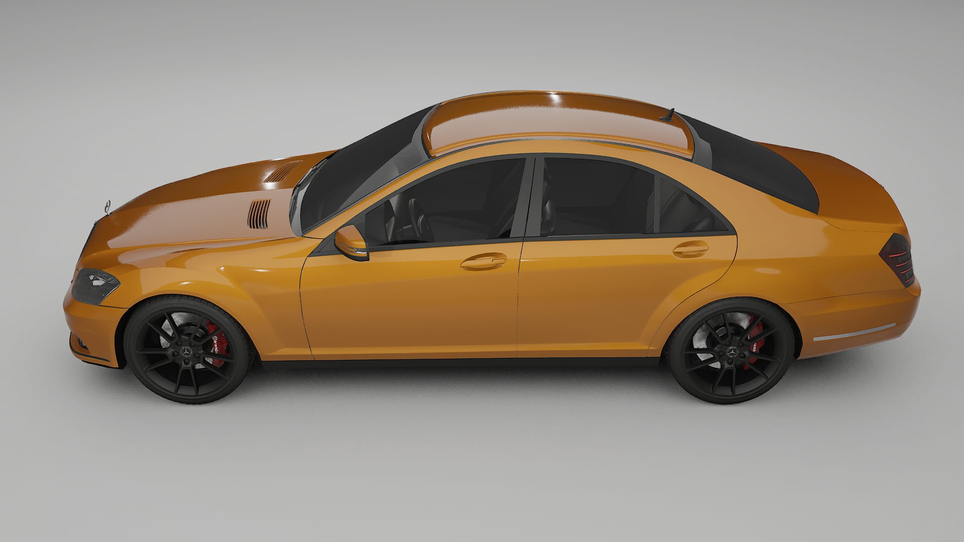 Mercedes S class W221 facelift LCI TPU Lackskyddsfilm | DAISY Färgskiftande PPF – Komplett Förskuret Kit