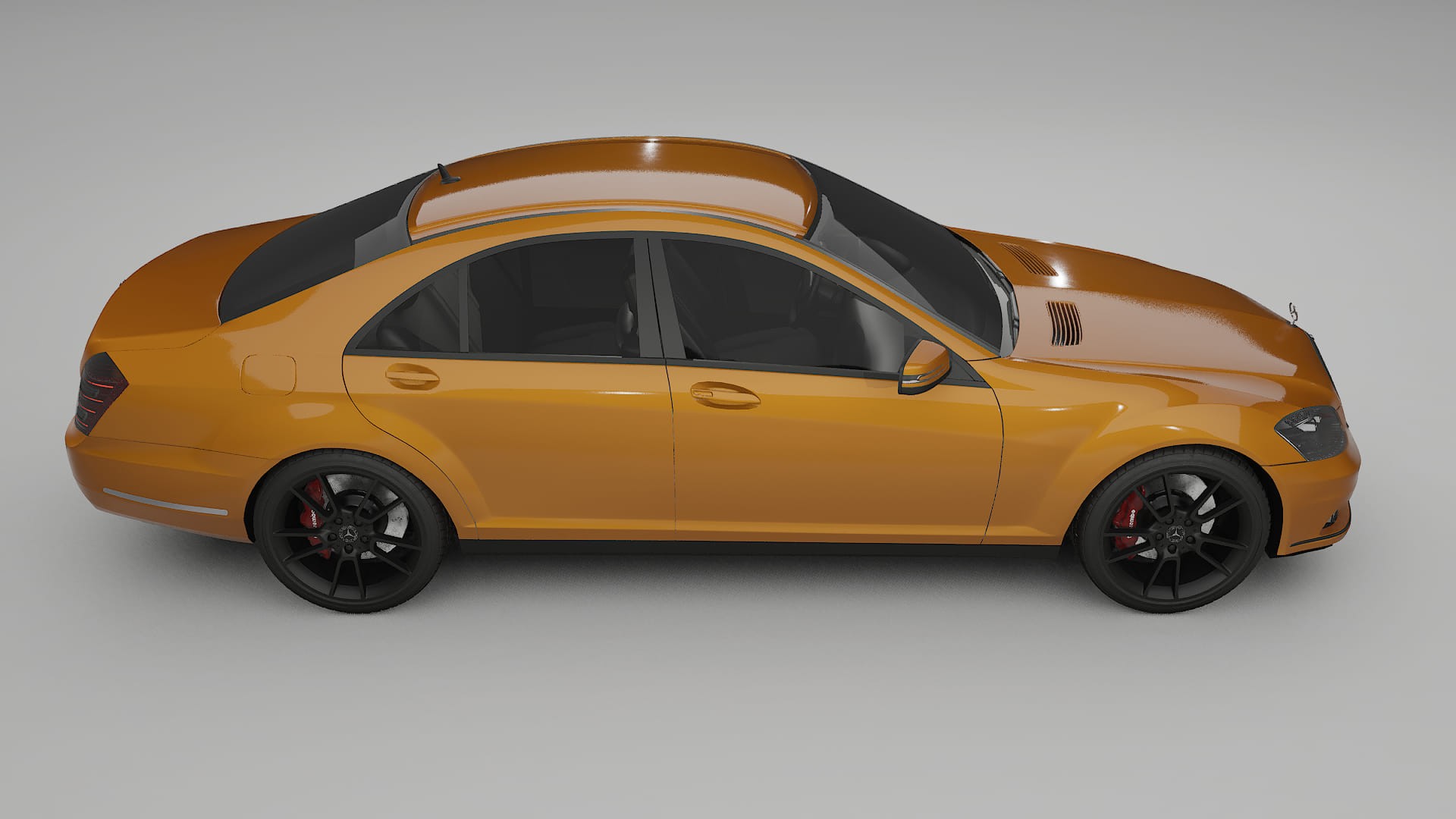 Mercedes S class W221 facelift LCI TPU Lackskyddsfilm | DAISY Färgskiftande PPF – Komplett Förskuret Kit