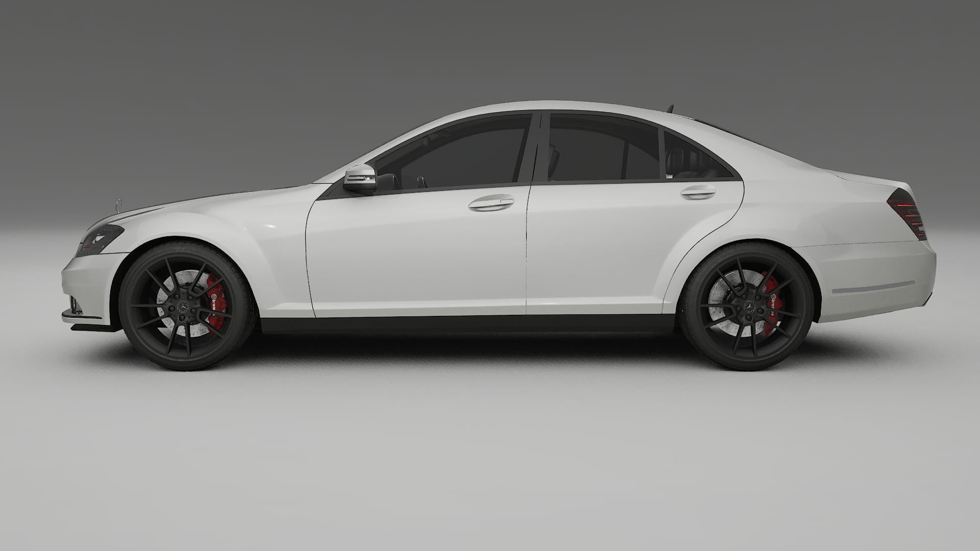 Mercedes S class W221 facelift LCI TPU Lackskyddsfilm | PEARL Färgskiftande PPF – Komplett Förskuret Kit