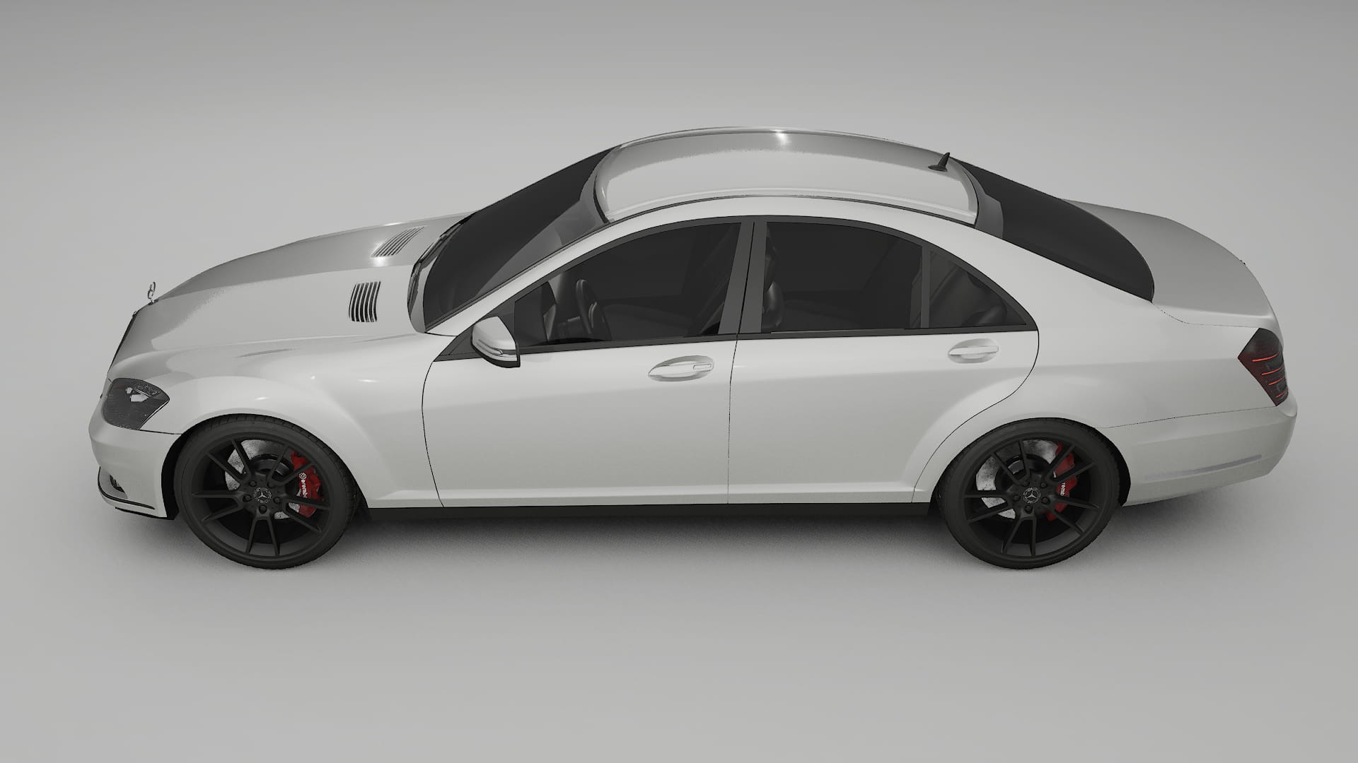 Mercedes S class W221 facelift LCI TPU Lackskyddsfilm | PEARL Färgskiftande PPF – Komplett Förskuret Kit