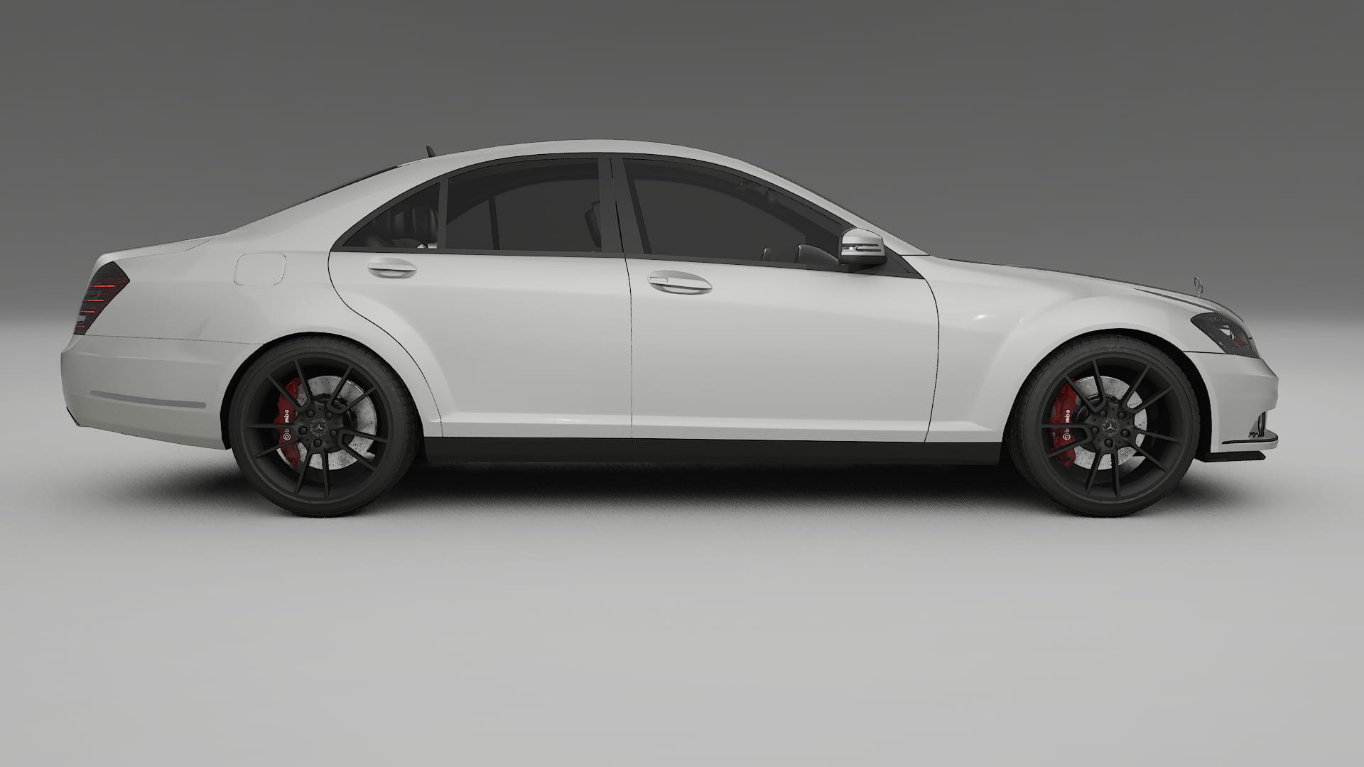 Mercedes S class W221 facelift LCI TPU Lackskyddsfilm | PEARL Färgskiftande PPF – Komplett Förskuret Kit