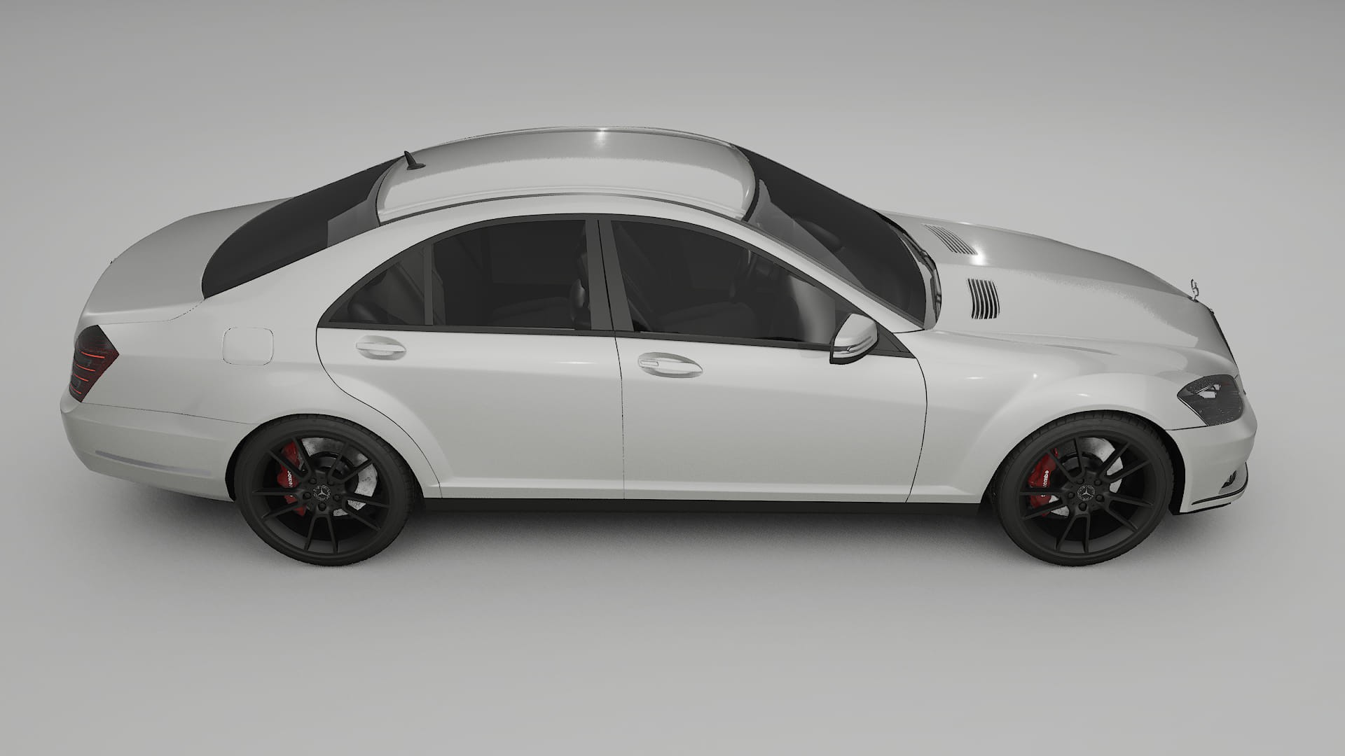 Mercedes S class W221 facelift LCI TPU Lackskyddsfilm | PEARL Färgskiftande PPF – Komplett Förskuret Kit