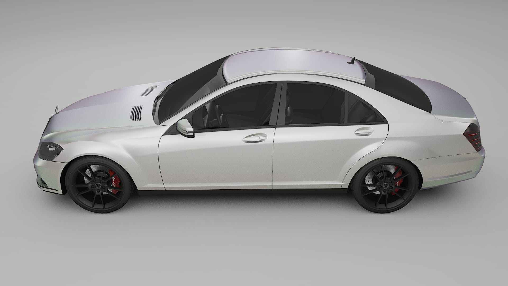 Mercedes S class W221 facelift LCI TPU Lackskyddsfilm | NEBULA Färgskiftande PPF – Komplett Förskuret Kit