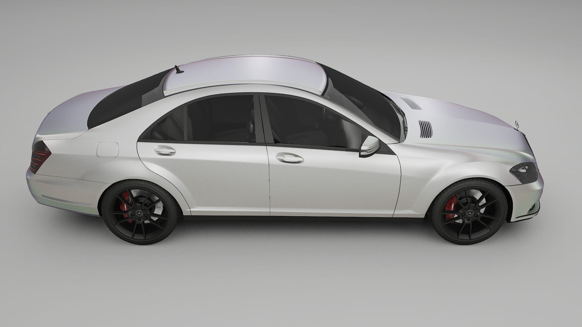 Mercedes S class W221 facelift LCI TPU Lackskyddsfilm | NEBULA Färgskiftande PPF – Komplett Förskuret Kit