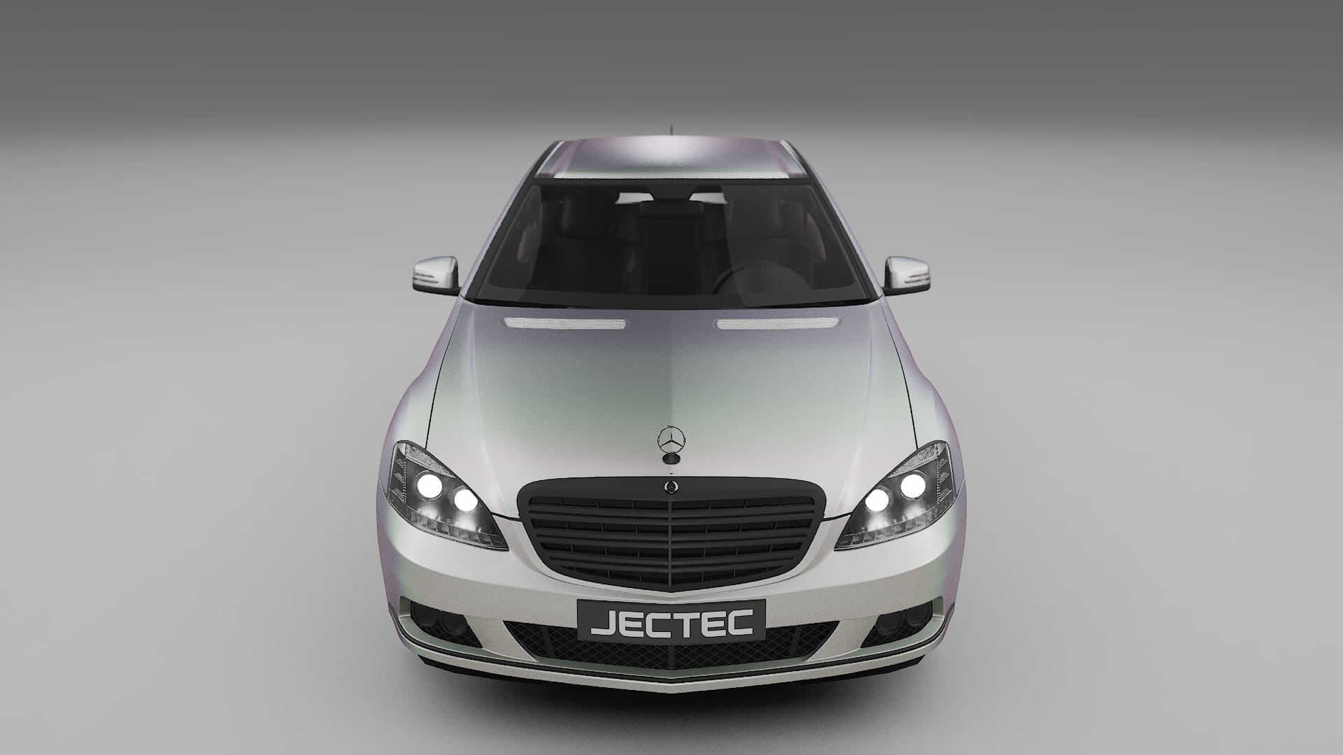 Mercedes S class W221 facelift LCI TPU Lackskyddsfilm | NEBULA Färgskiftande PPF – Komplett Förskuret Kit