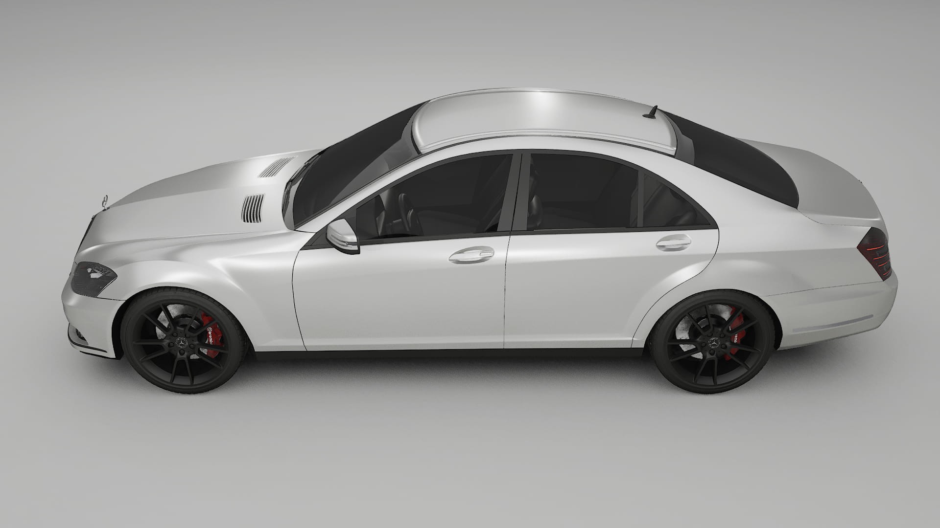 Mercedes S class W221 facelift LCI TPU Lackskyddsfilm | OPAL Färgskiftande PPF – Komplett Förskuret Kit