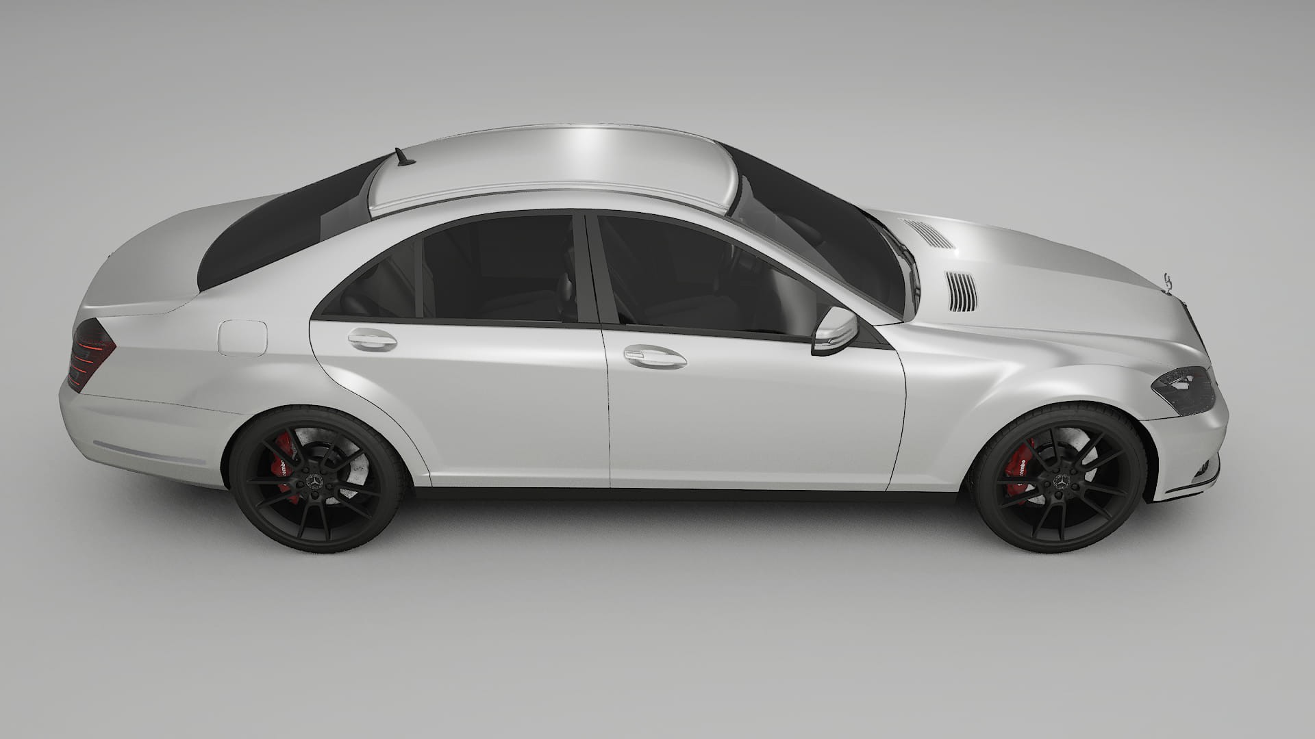 Mercedes S class W221 facelift LCI TPU Lackskyddsfilm | OPAL Färgskiftande PPF – Komplett Förskuret Kit