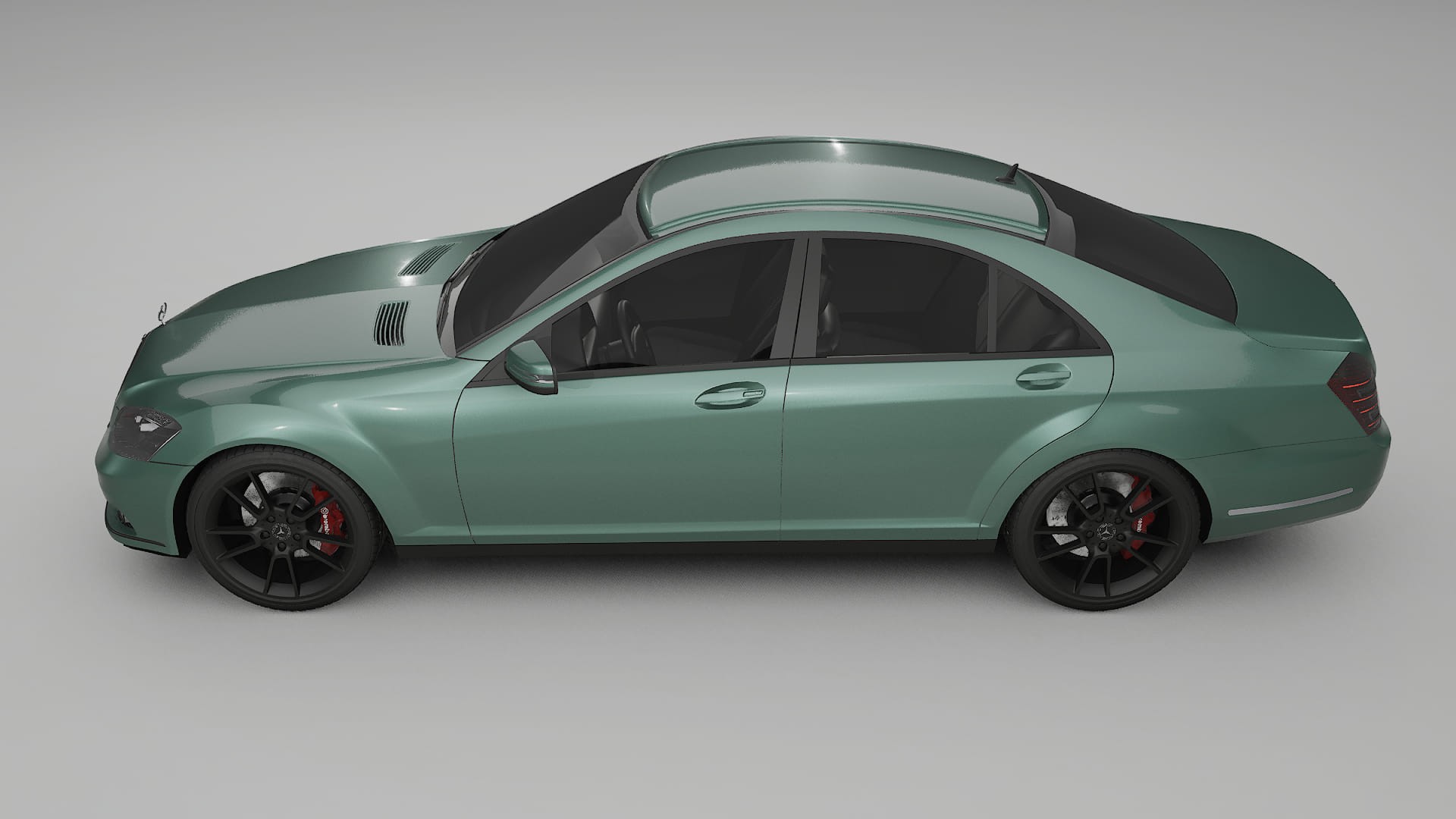 Mercedes S class W221 facelift LCI TPU Lackskyddsfilm | EVERGREEN Färgskiftande PPF – Komplett Förskuret Kit