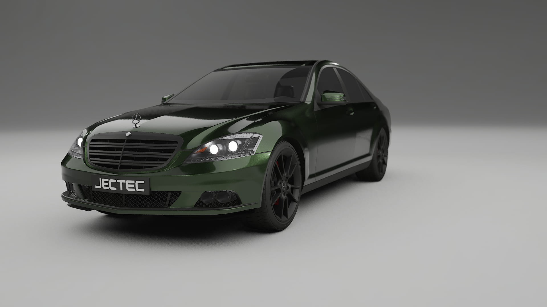 Mercedes S class W221 facelift LCI TPU Lackskyddsfilm | LAGOON Färgskiftande PPF – Komplett Förskuret Kit