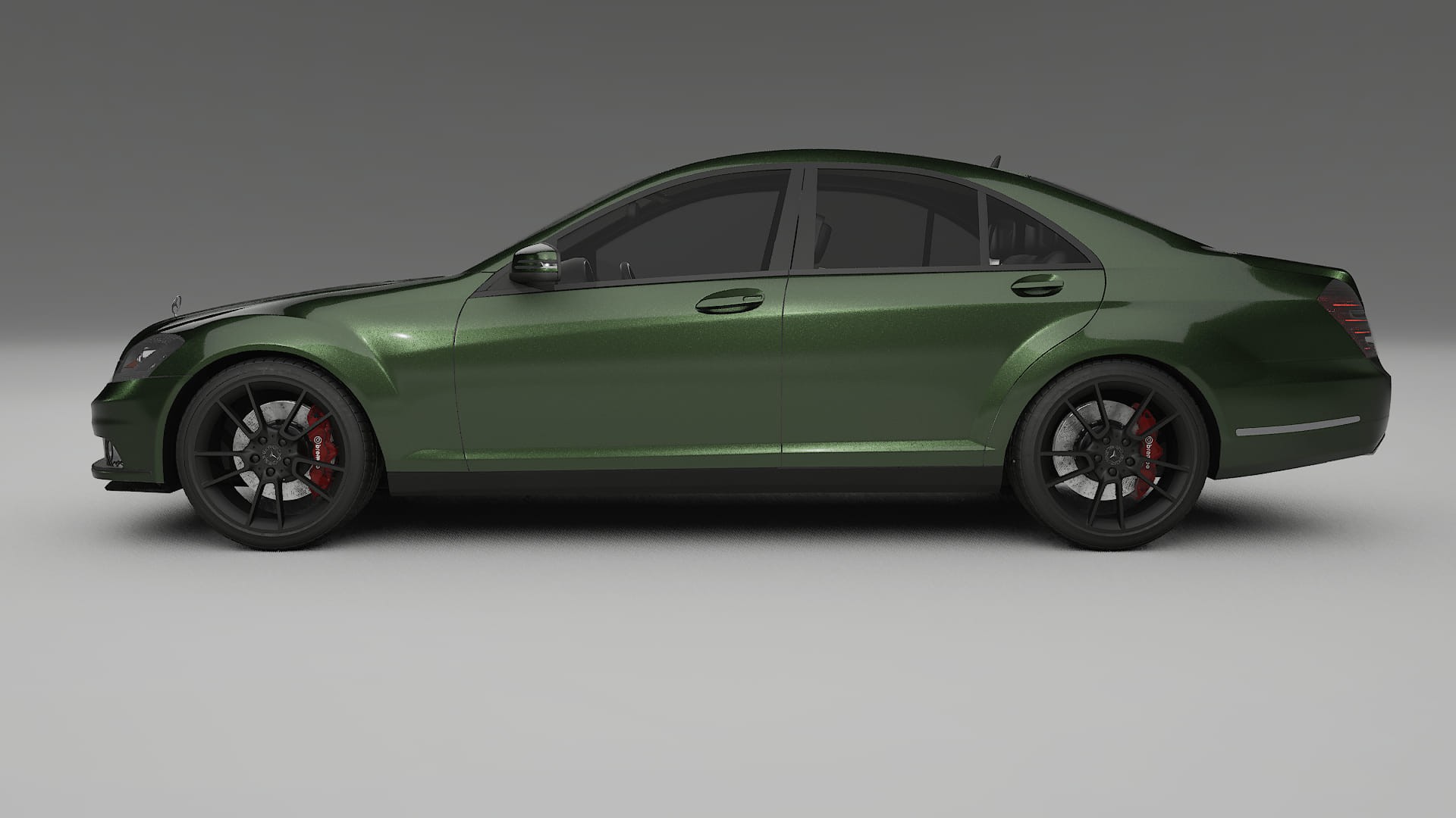 Mercedes S class W221 facelift LCI TPU Lackskyddsfilm | LAGOON Färgskiftande PPF – Komplett Förskuret Kit