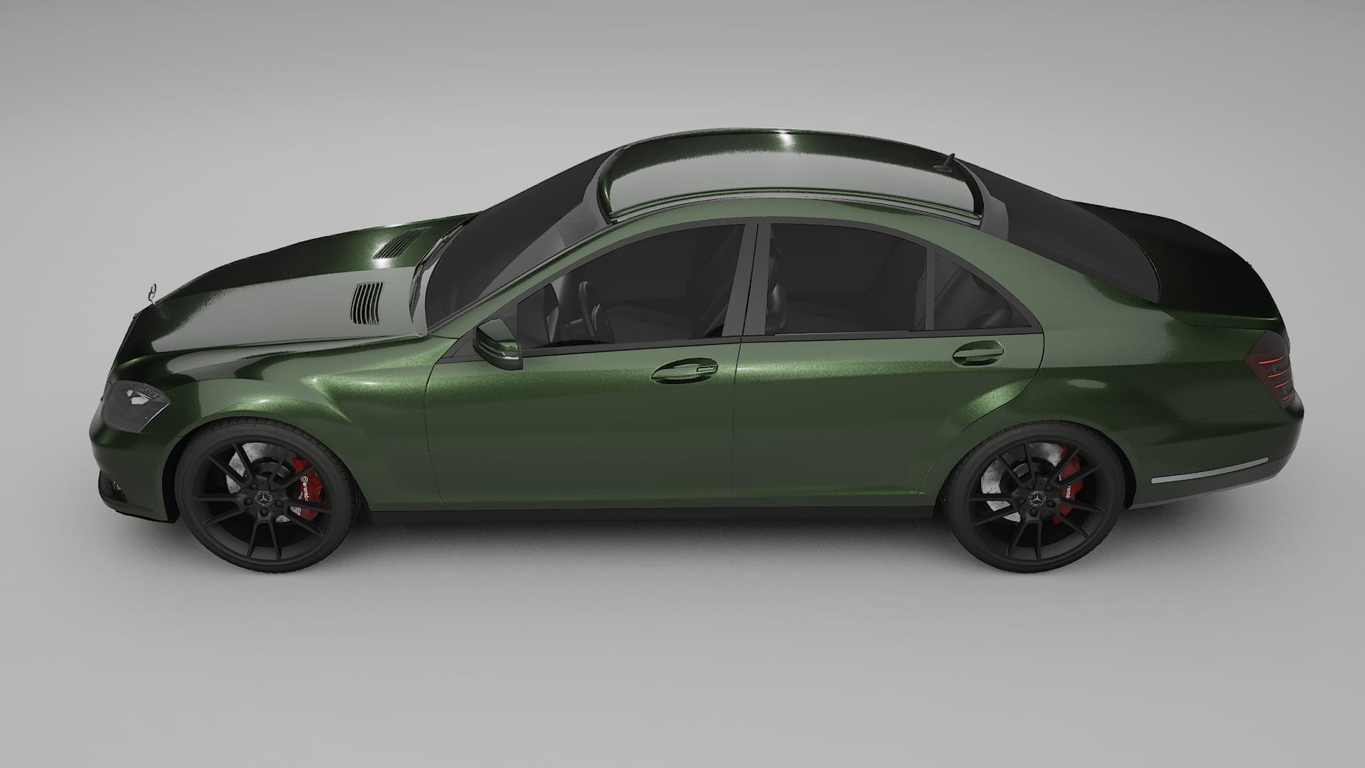 Mercedes S class W221 facelift LCI TPU Lackskyddsfilm | LAGOON Färgskiftande PPF – Komplett Förskuret Kit