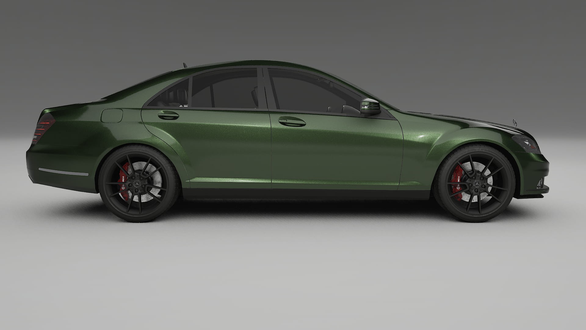 Mercedes S class W221 facelift LCI TPU Lackskyddsfilm | LAGOON Färgskiftande PPF – Komplett Förskuret Kit