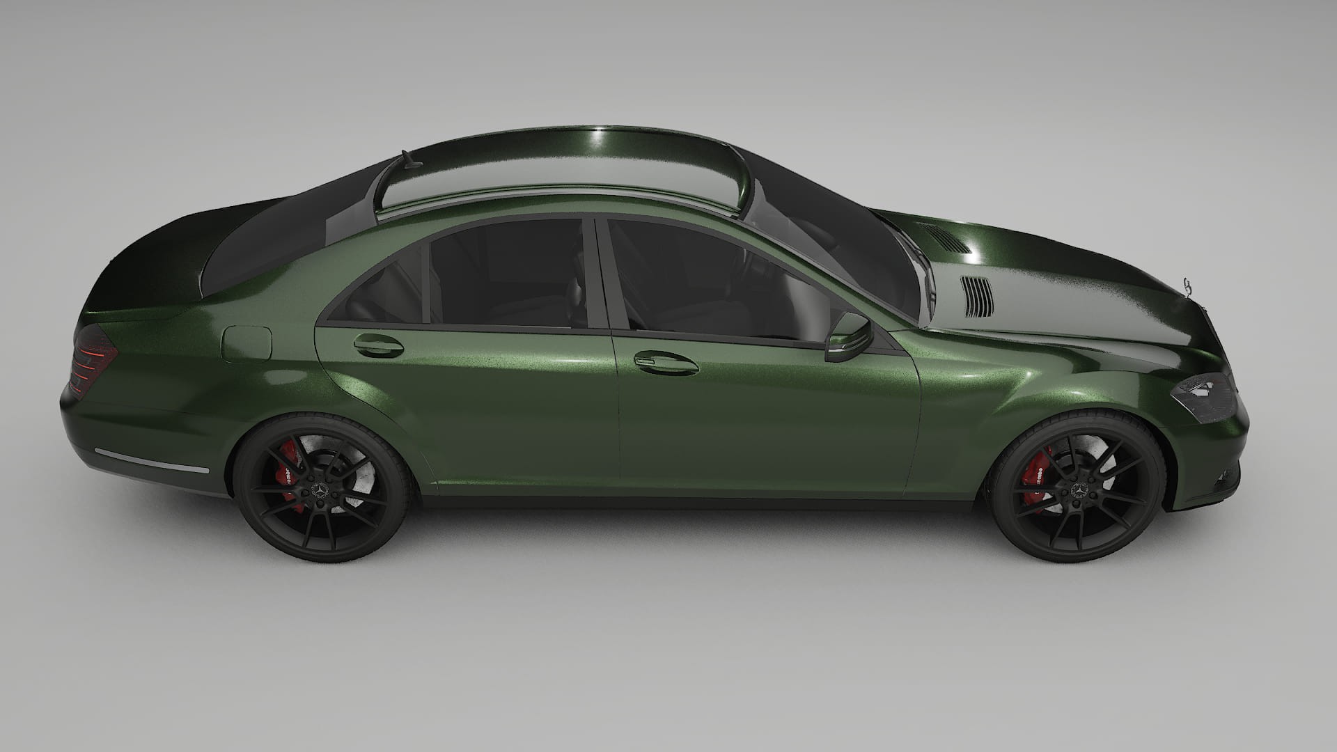 Mercedes S class W221 facelift LCI TPU Lackskyddsfilm | LAGOON Färgskiftande PPF – Komplett Förskuret Kit