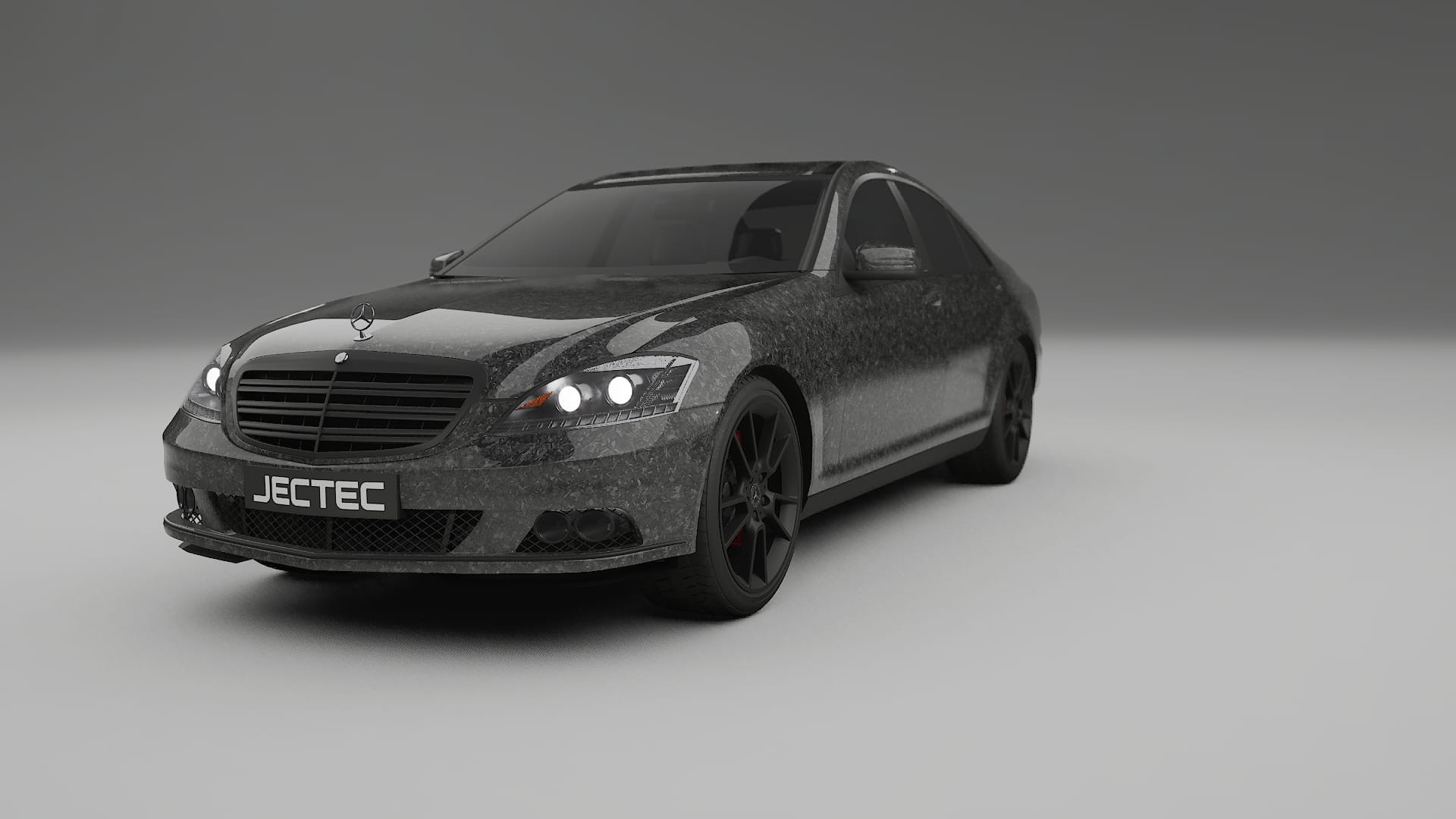 Mercedes S class W221 facelift LCI TPU Lackskyddsfilm | FORGED S Färgskiftande PPF – Komplett Förskuret Kit