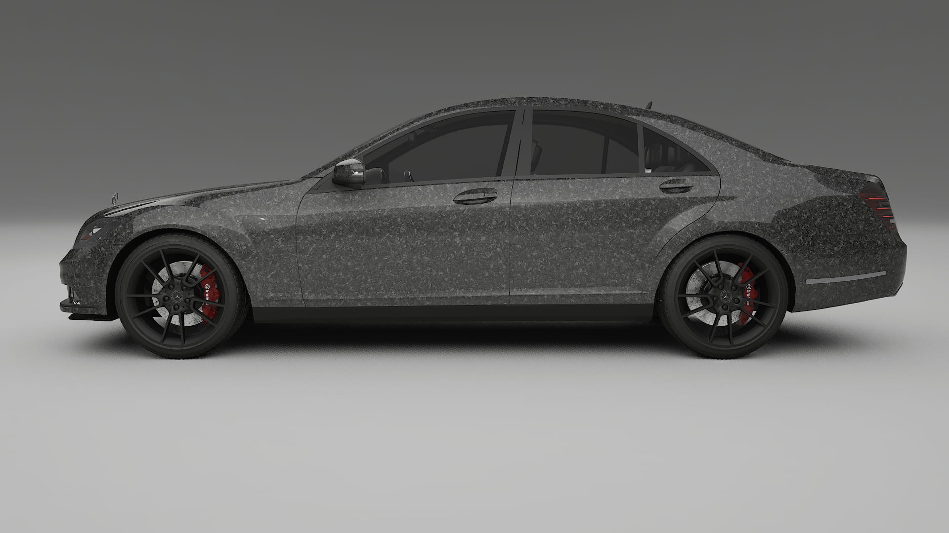 Mercedes S class W221 facelift LCI TPU Lackskyddsfilm | FORGED S Färgskiftande PPF – Komplett Förskuret Kit