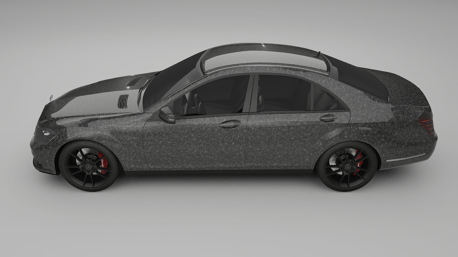 Mercedes S class W221 facelift LCI TPU Lackskyddsfilm | FORGED S Färgskiftande PPF – Komplett Förskuret Kit