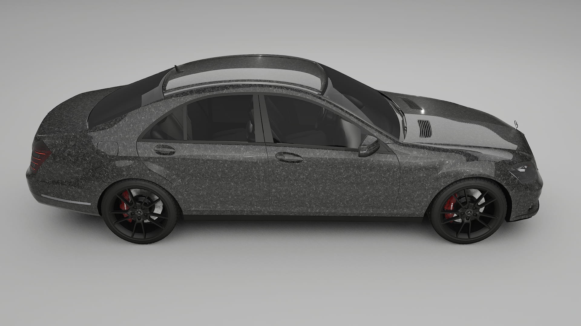 Mercedes S class W221 facelift LCI TPU Lackskyddsfilm | FORGED S Färgskiftande PPF – Komplett Förskuret Kit