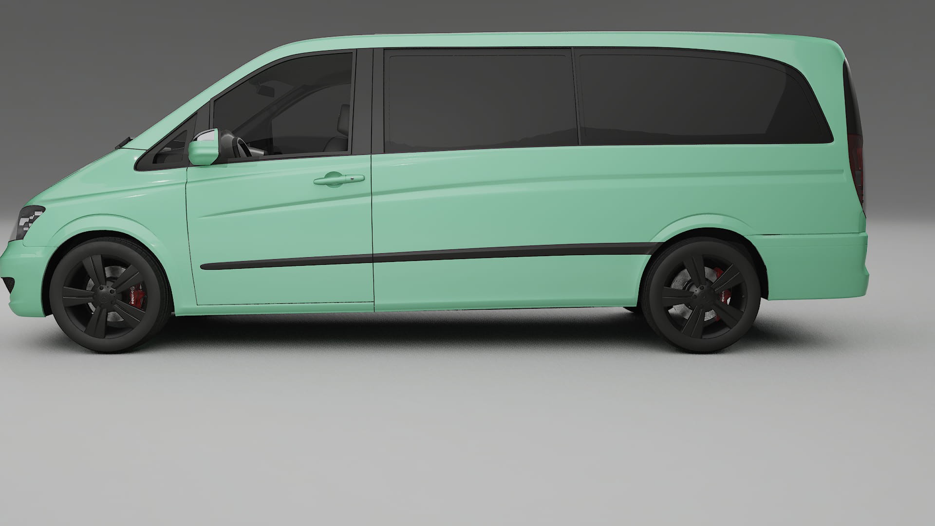 Mercedes Viano Extralong W439 Facelift LCI TPU Lackskyddsfilm | DUSTY Färgskiftande PPF – Komplett Förskuret Kit