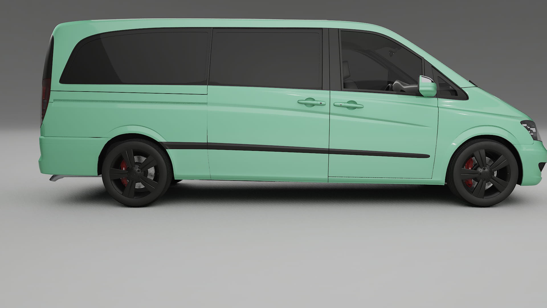 Mercedes Viano Extralong W439 Facelift LCI TPU Lackskyddsfilm | DUSTY Färgskiftande PPF – Komplett Förskuret Kit