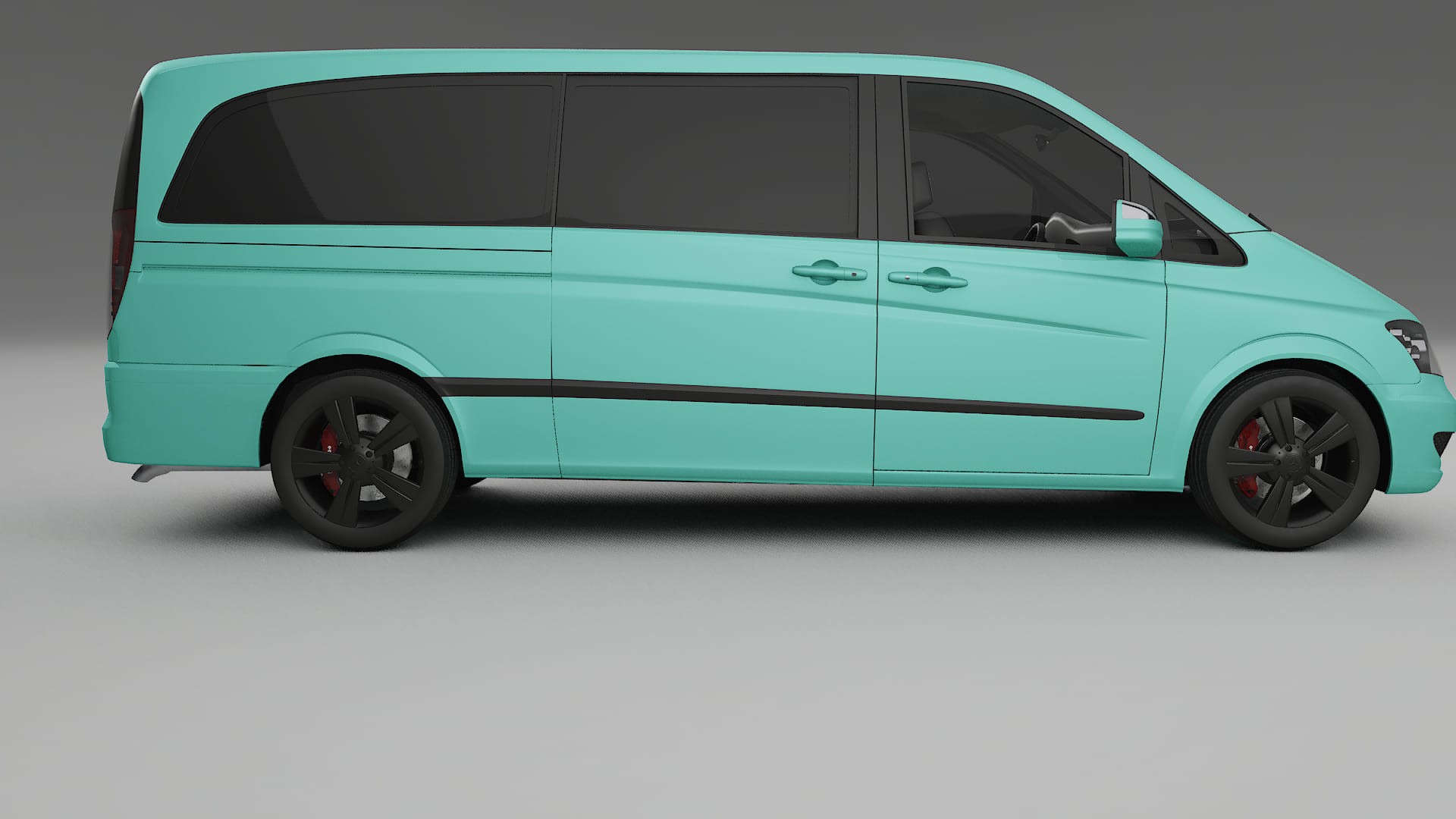 Mercedes Viano Extralong W439 Facelift LCI TPU Lackskyddsfilm | FROST Färgskiftande PPF – Komplett Förskuret Kit
