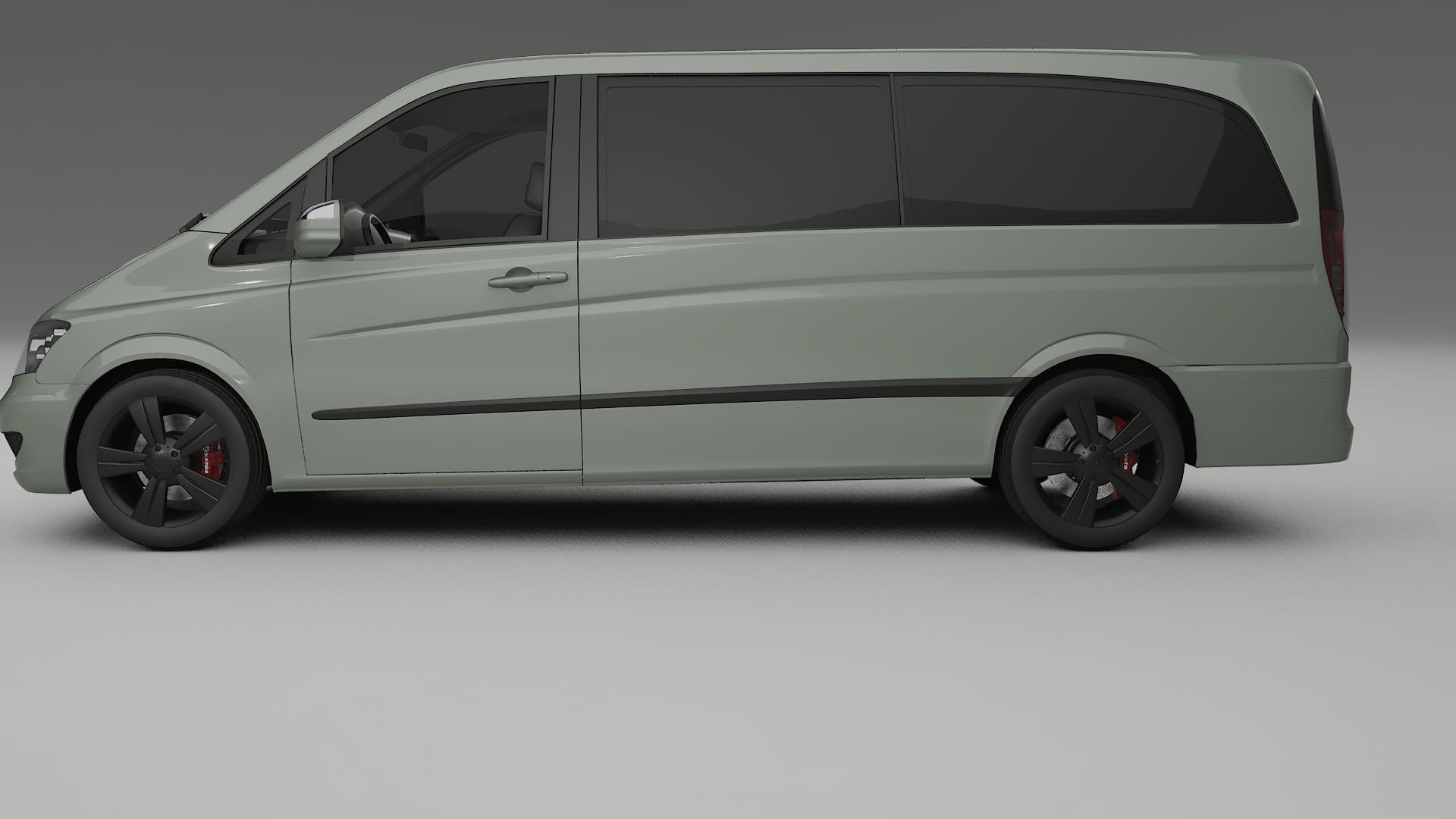 Mercedes Viano Extralong W439 Facelift LCI TPU Lackskyddsfilm | SLATE Färgskiftande PPF – Komplett Förskuret Kit