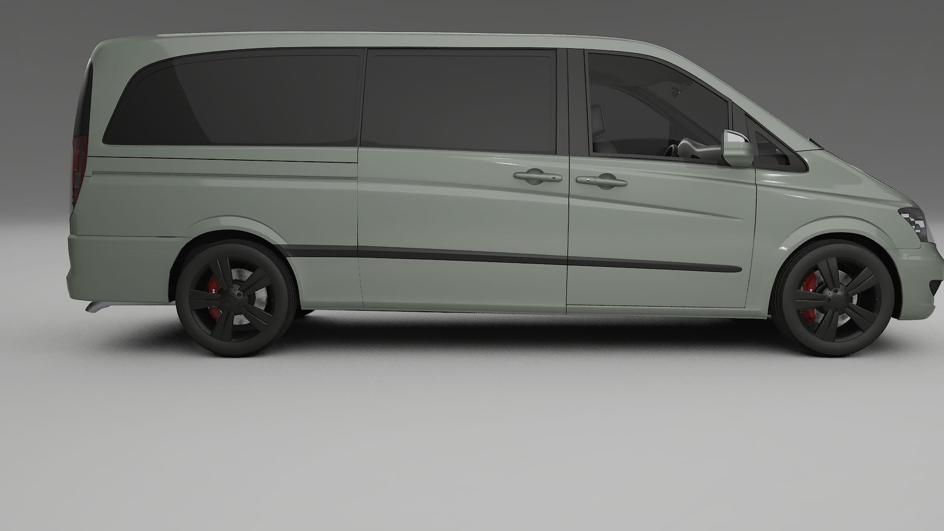 Mercedes Viano Extralong W439 Facelift LCI TPU Lackskyddsfilm | SLATE Färgskiftande PPF – Komplett Förskuret Kit