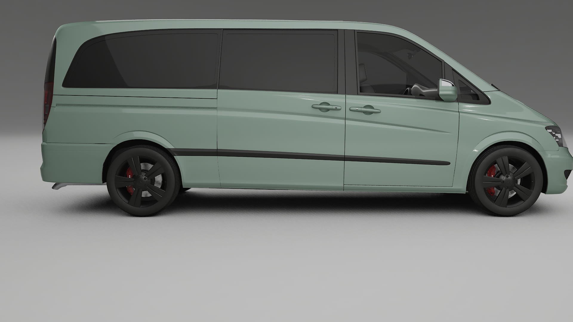 Mercedes Viano Extralong W439 Facelift LCI TPU Lackskyddsfilm | CINDER Färgskiftande PPF – Komplett Förskuret Kit
