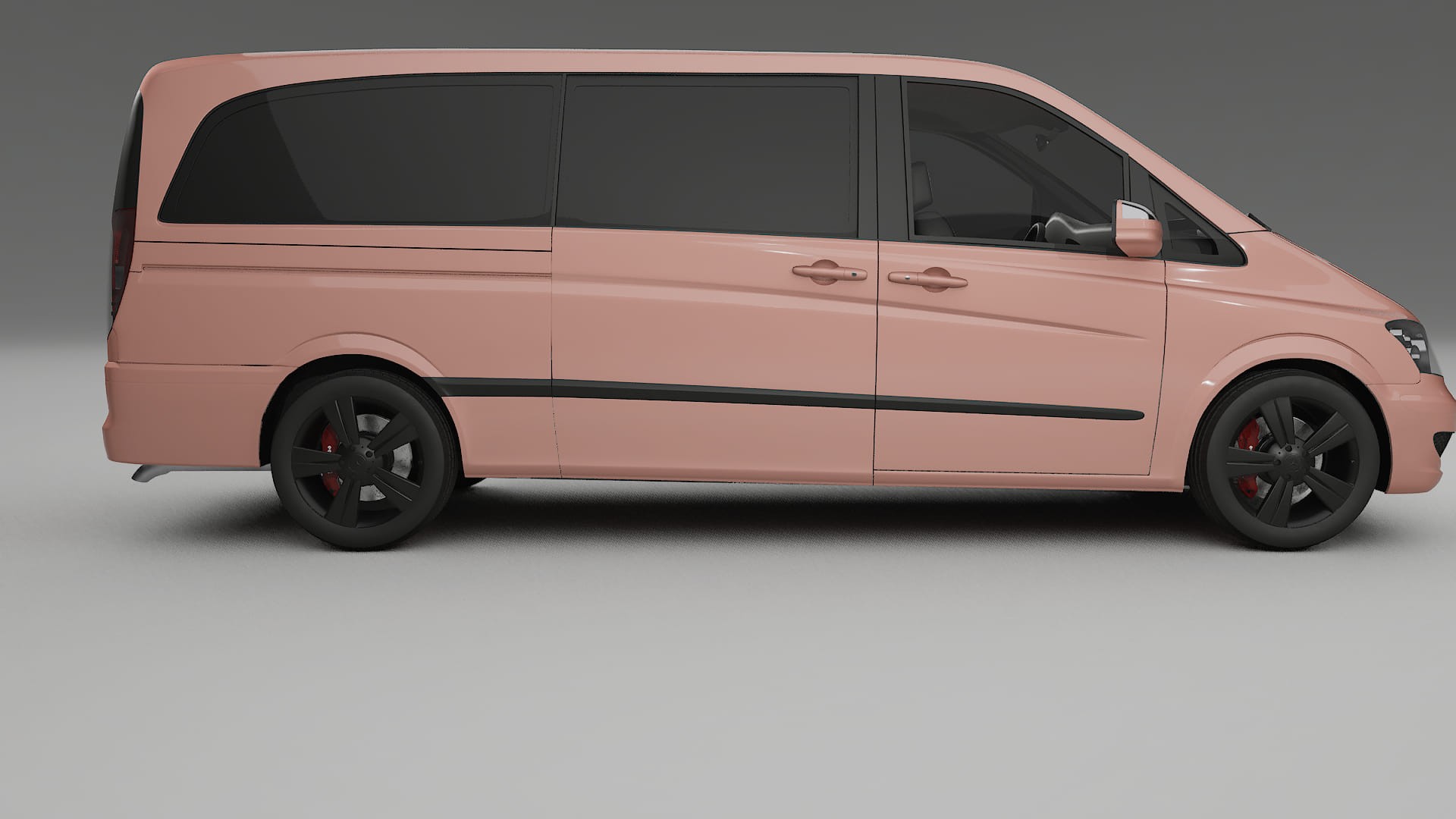 Mercedes Viano Extralong W439 Facelift LCI TPU Lackskyddsfilm | BLUSH Färgskiftande PPF – Komplett Förskuret Kit