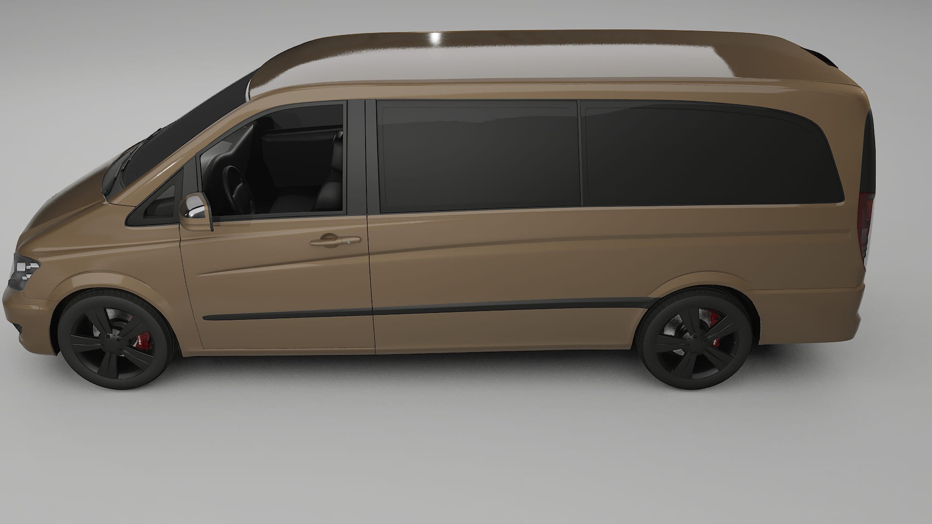 Mercedes Viano Extralong W439 Facelift LCI TPU Lackskyddsfilm | SAHARA Färgskiftande PPF – Komplett Förskuret Kit