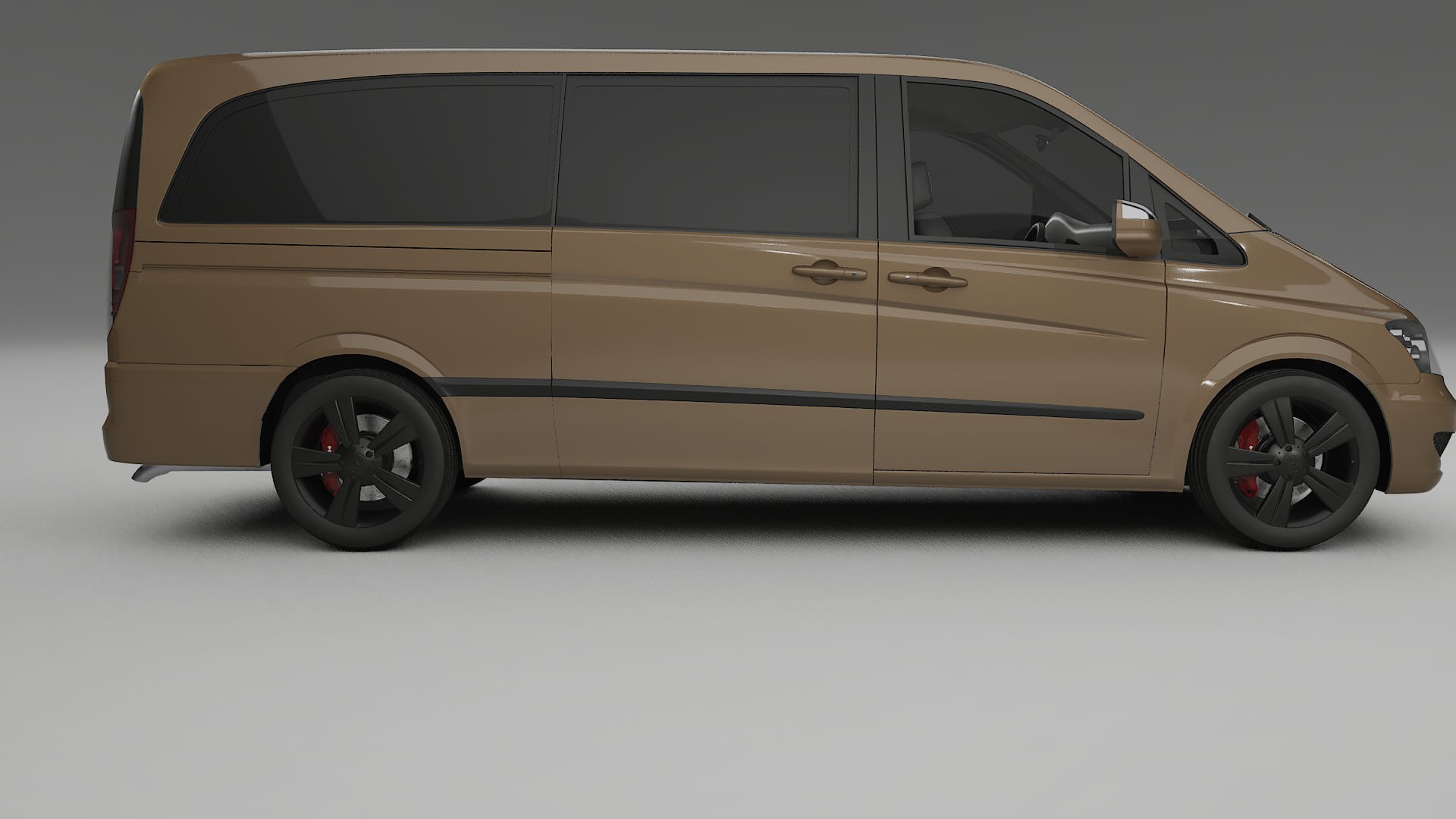 Mercedes Viano Extralong W439 Facelift LCI TPU Lackskyddsfilm | SAHARA Färgskiftande PPF – Komplett Förskuret Kit