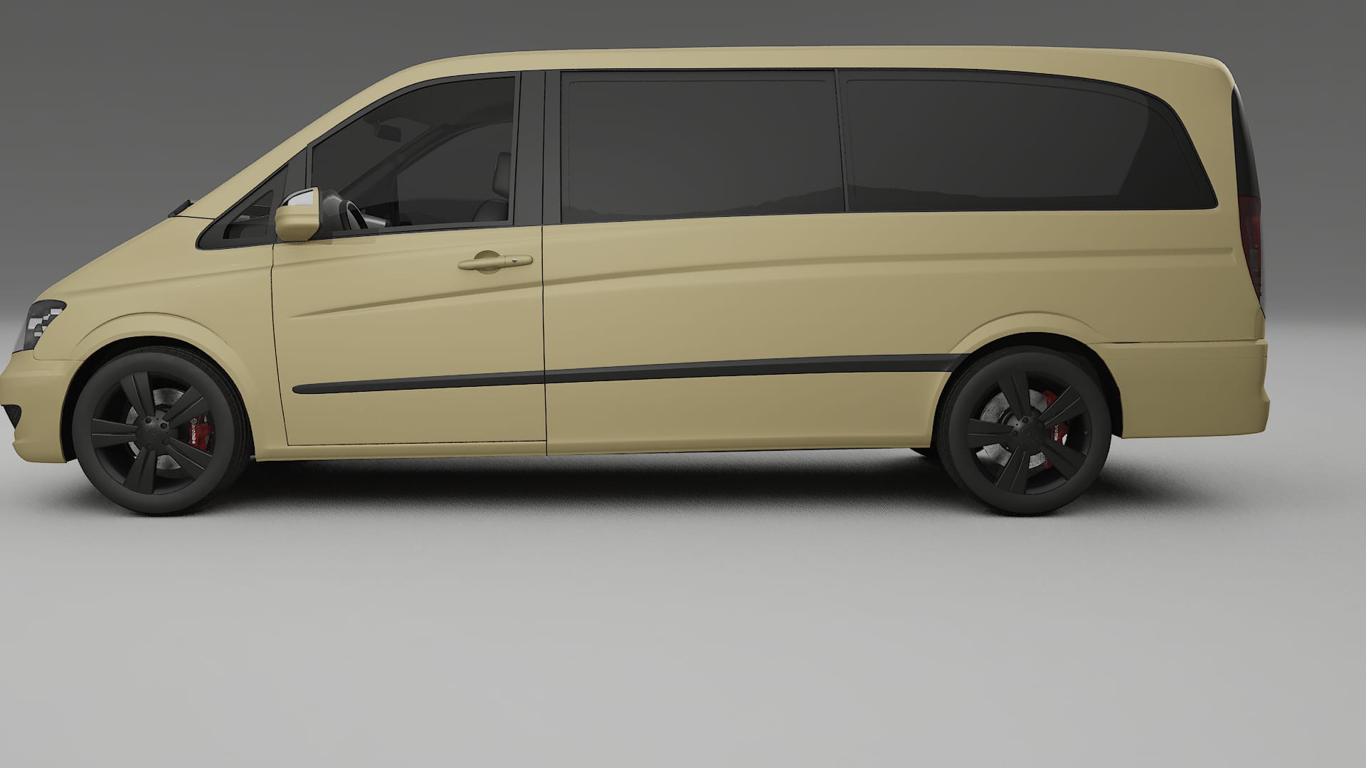 Mercedes Viano Extralong W439 Facelift LCI TPU Lackskyddsfilm | SAND Färgskiftande PPF – Komplett Förskuret Kit