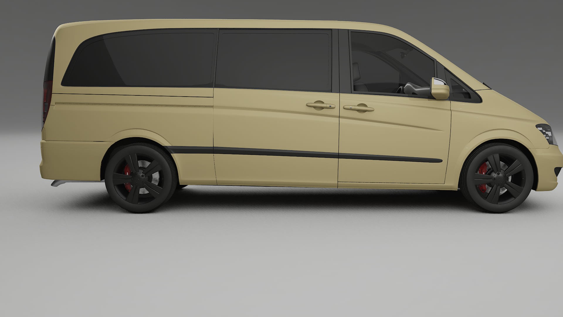 Mercedes Viano Extralong W439 Facelift LCI TPU Lackskyddsfilm | SAND Färgskiftande PPF – Komplett Förskuret Kit