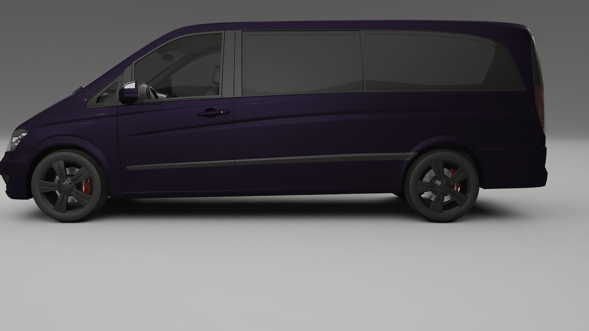 Mercedes Viano Extralong W439 Facelift LCI TPU Lackskyddsfilm | VIOLET Färgskiftande PPF – Komplett Förskuret Kit 2