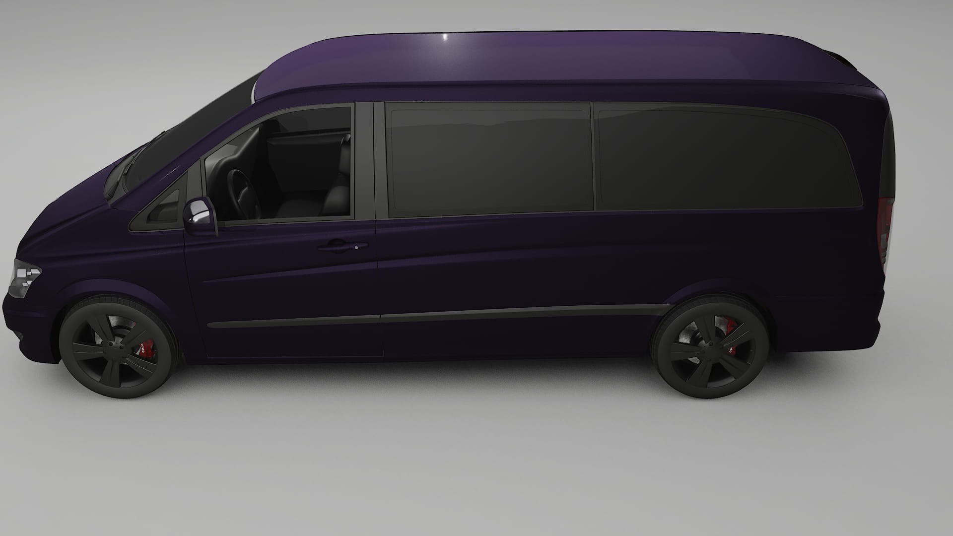 Mercedes Viano Extralong W439 Facelift LCI TPU Lackskyddsfilm | VIOLET Färgskiftande PPF – Komplett Förskuret Kit