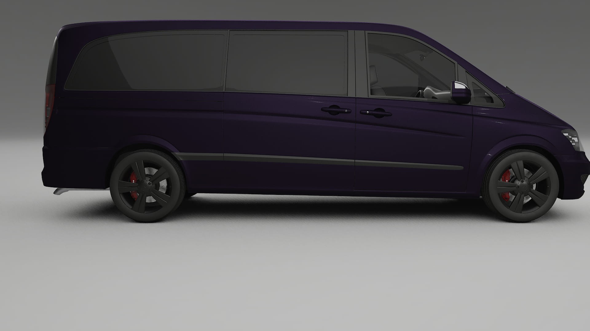 Mercedes Viano Extralong W439 Facelift LCI TPU Lackskyddsfilm | VIOLET Färgskiftande PPF – Komplett Förskuret Kit