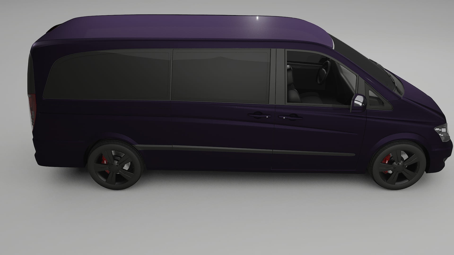 Mercedes Viano Extralong W439 Facelift LCI TPU Lackskyddsfilm | VIOLET Färgskiftande PPF – Komplett Förskuret Kit
