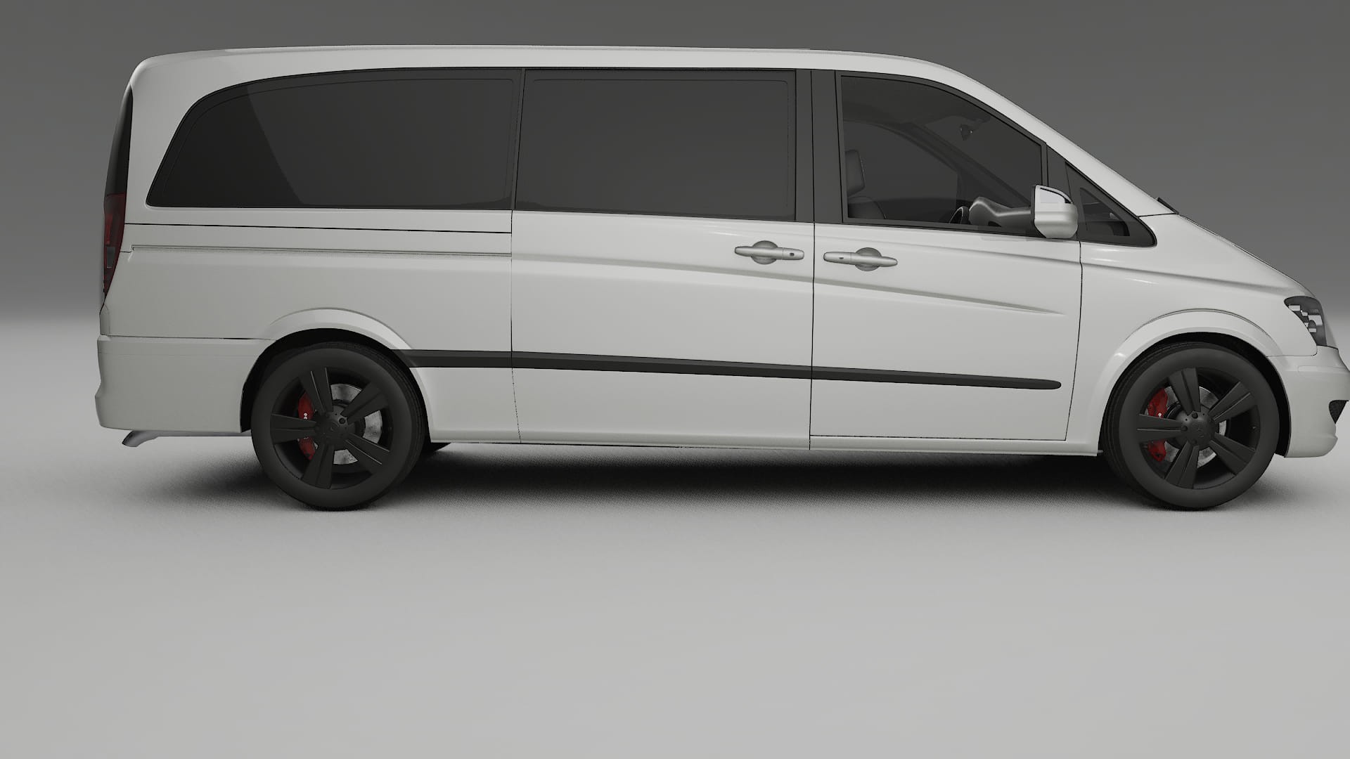 Mercedes Viano Extralong W439 Facelift LCI TPU Lackskyddsfilm | PEARL Färgskiftande PPF – Komplett Förskuret Kit